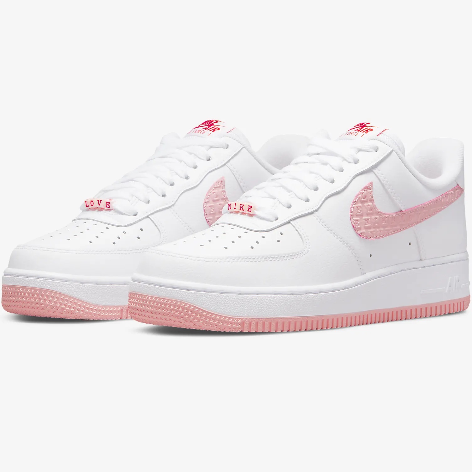 GIÀY THỂ THAO NỮ NIKE AIR FORCE 1 07 LOW VD VALENTINE´S DAY WHITE ATMOSPHERE UNIVERSITY RED SAIL DQ9320-100 4