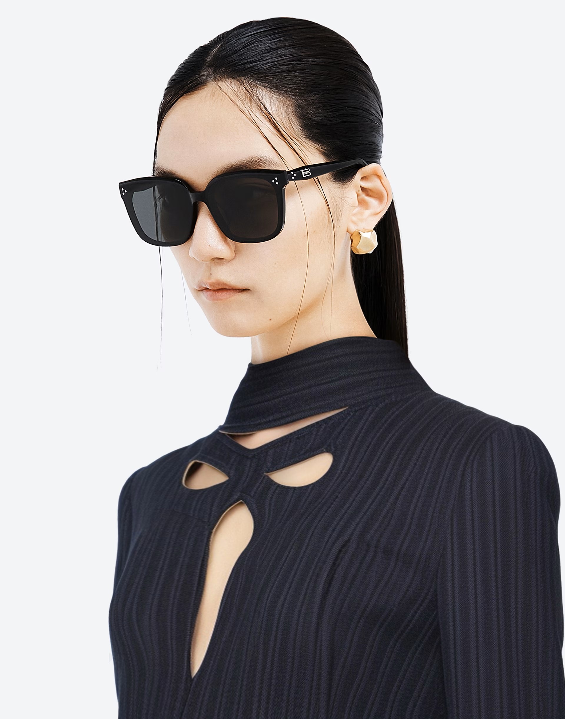 KÍNH MÁT GM GENTLE MONSTER DEAR 01 BLACK LENSES SQUARE SHAPE BLACK ACETATE FRAME 11