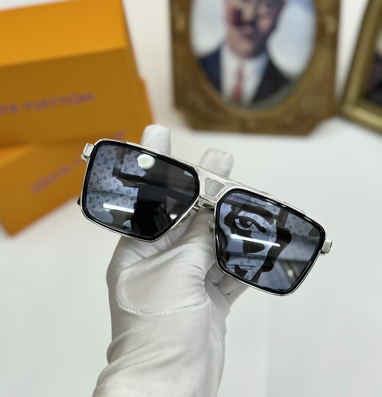 KÍNH MÁT LV LOUIS VUITTON EVIDENCE METAL SQUARE SUNGLASSES Z2030U 7