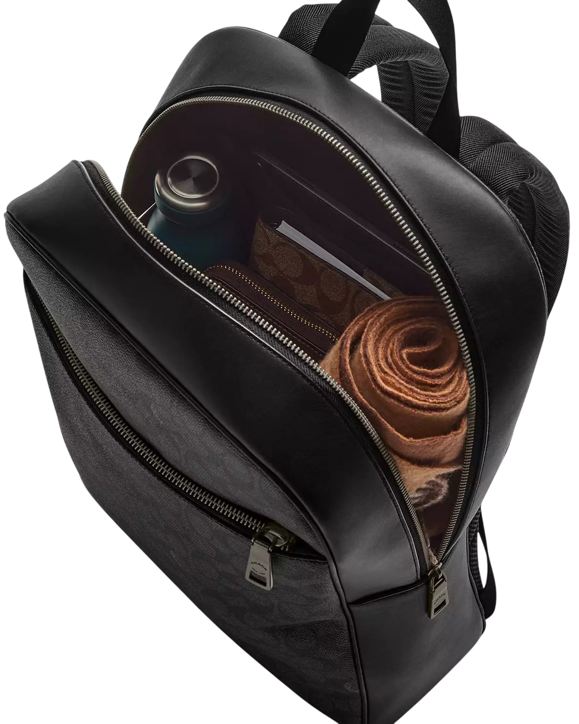 Balô Coach Owen Backpack In Signature Canvas Charcoal CAJ90 5