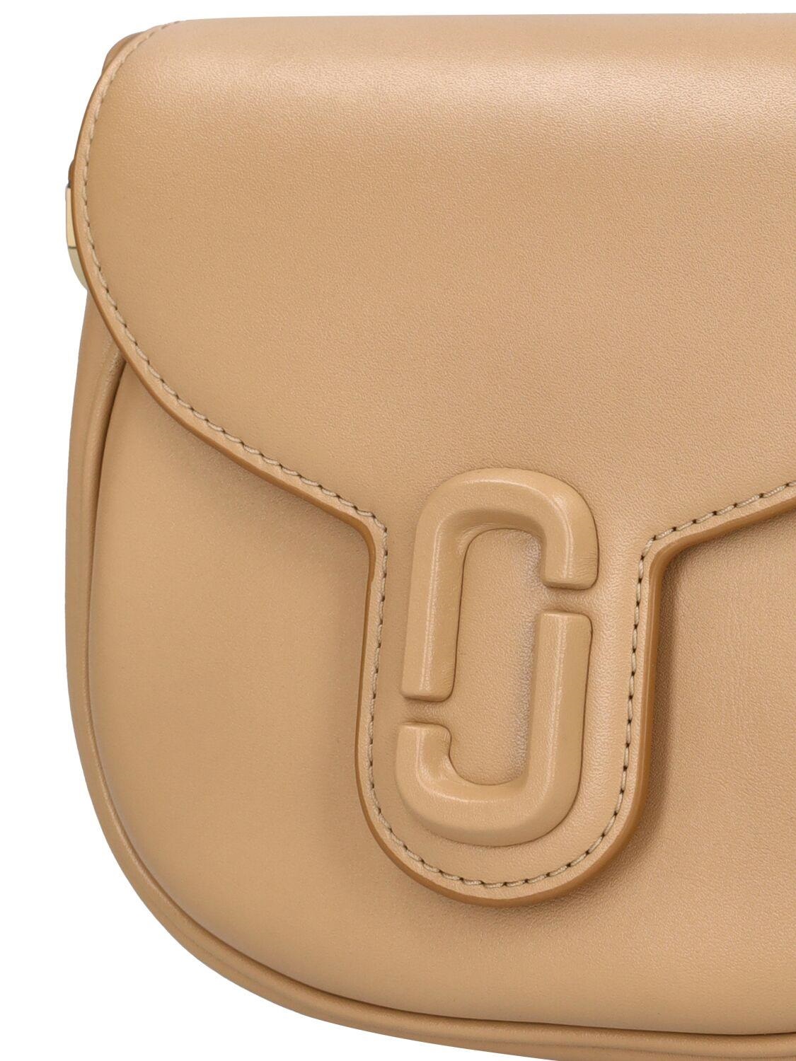 TÚI MARC JACOBS THE SMALL J MARC LEATHER SADDLE BAG CAMEL 1