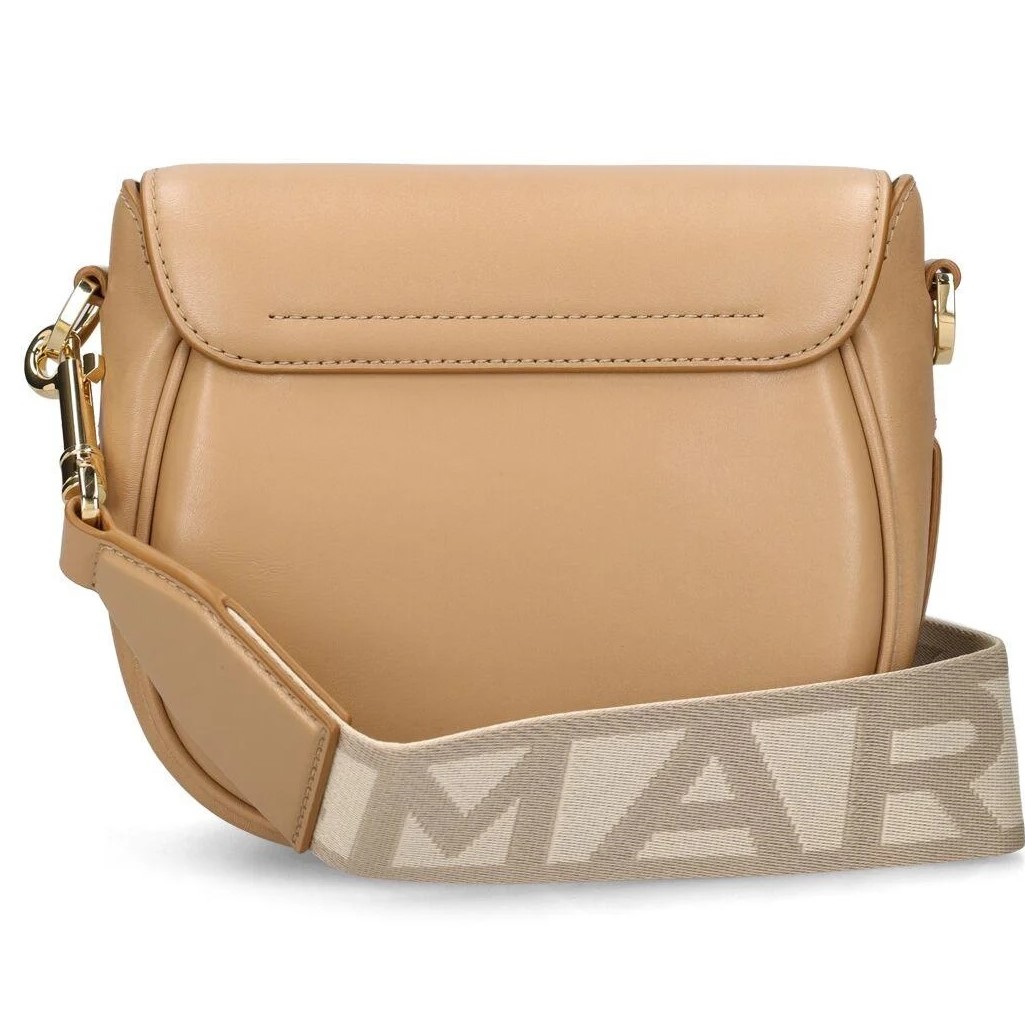 TÚI MARC JACOBS THE SMALL J MARC LEATHER SADDLE BAG CAMEL 3