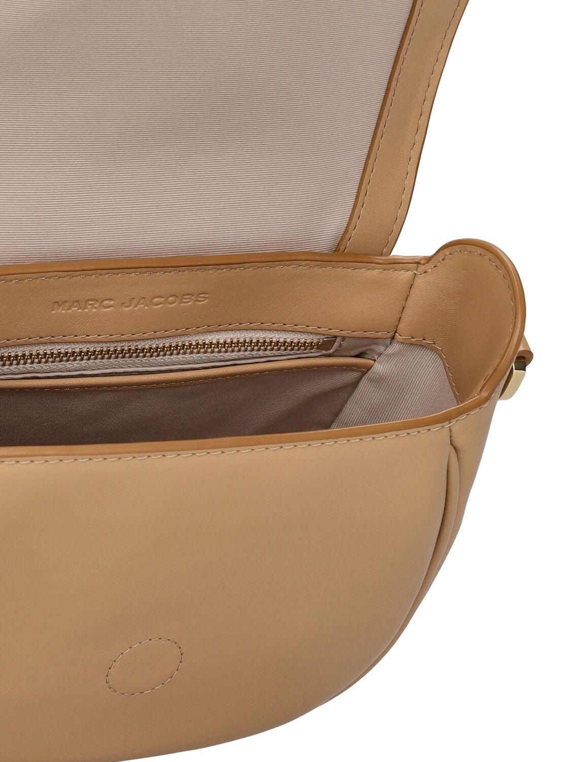 TÚI MARC JACOBS THE SMALL J MARC LEATHER SADDLE BAG CAMEL 5