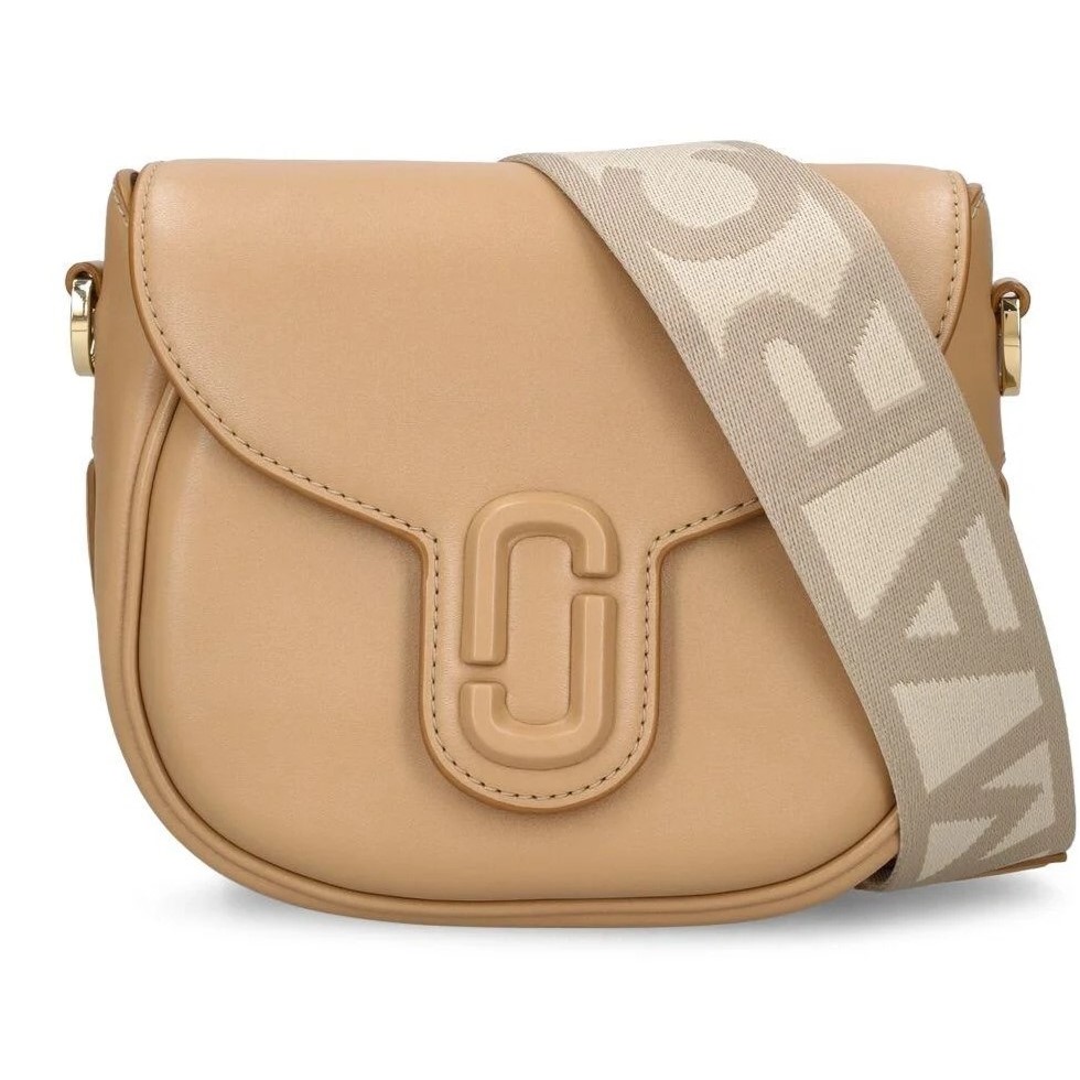 TÚI MARC JACOBS THE SMALL J MARC LEATHER SADDLE BAG CAMEL 8