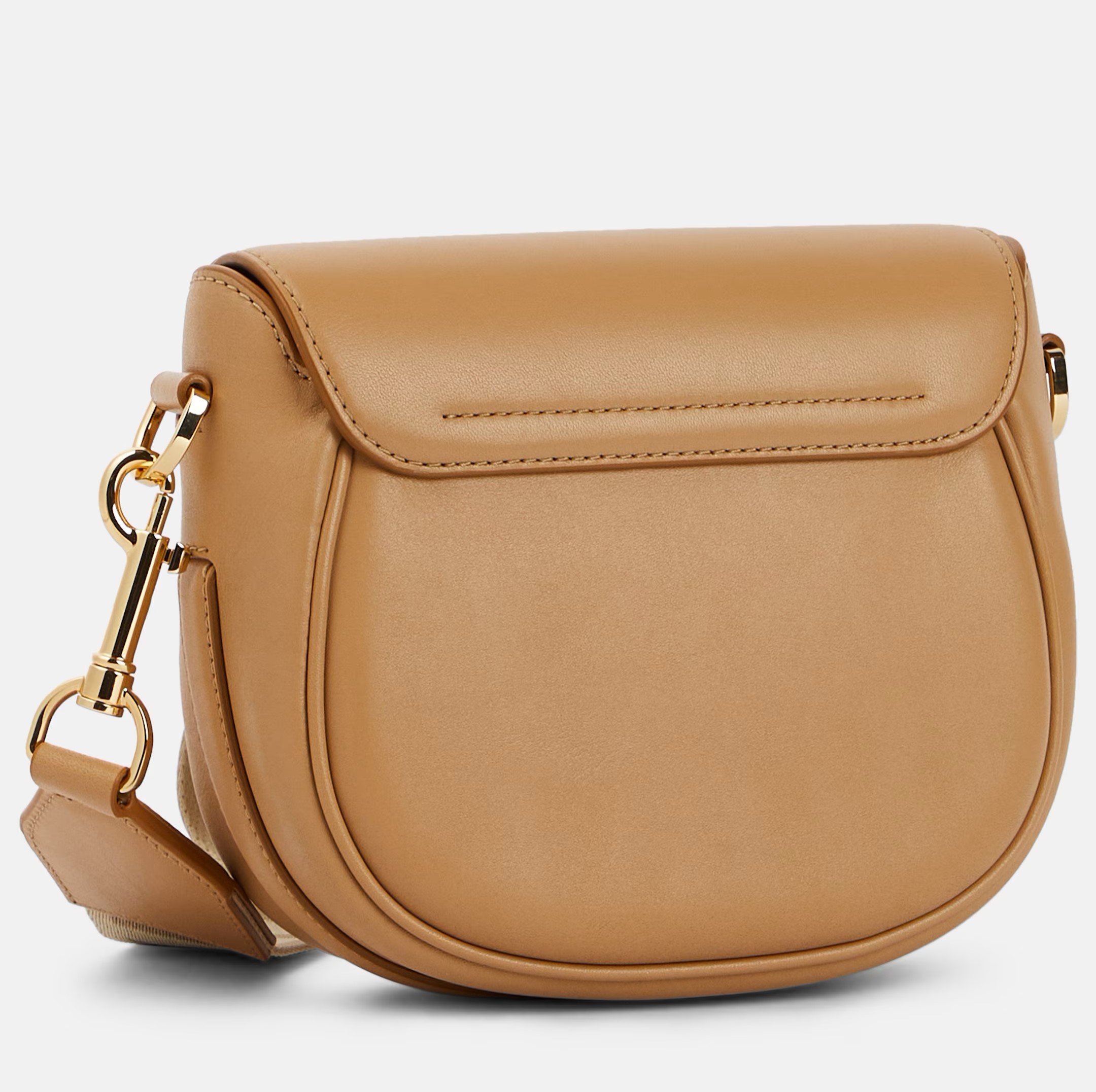 TÚI MARC JACOBS THE SMALL J MARC LEATHER SADDLE BAG CAMEL 11