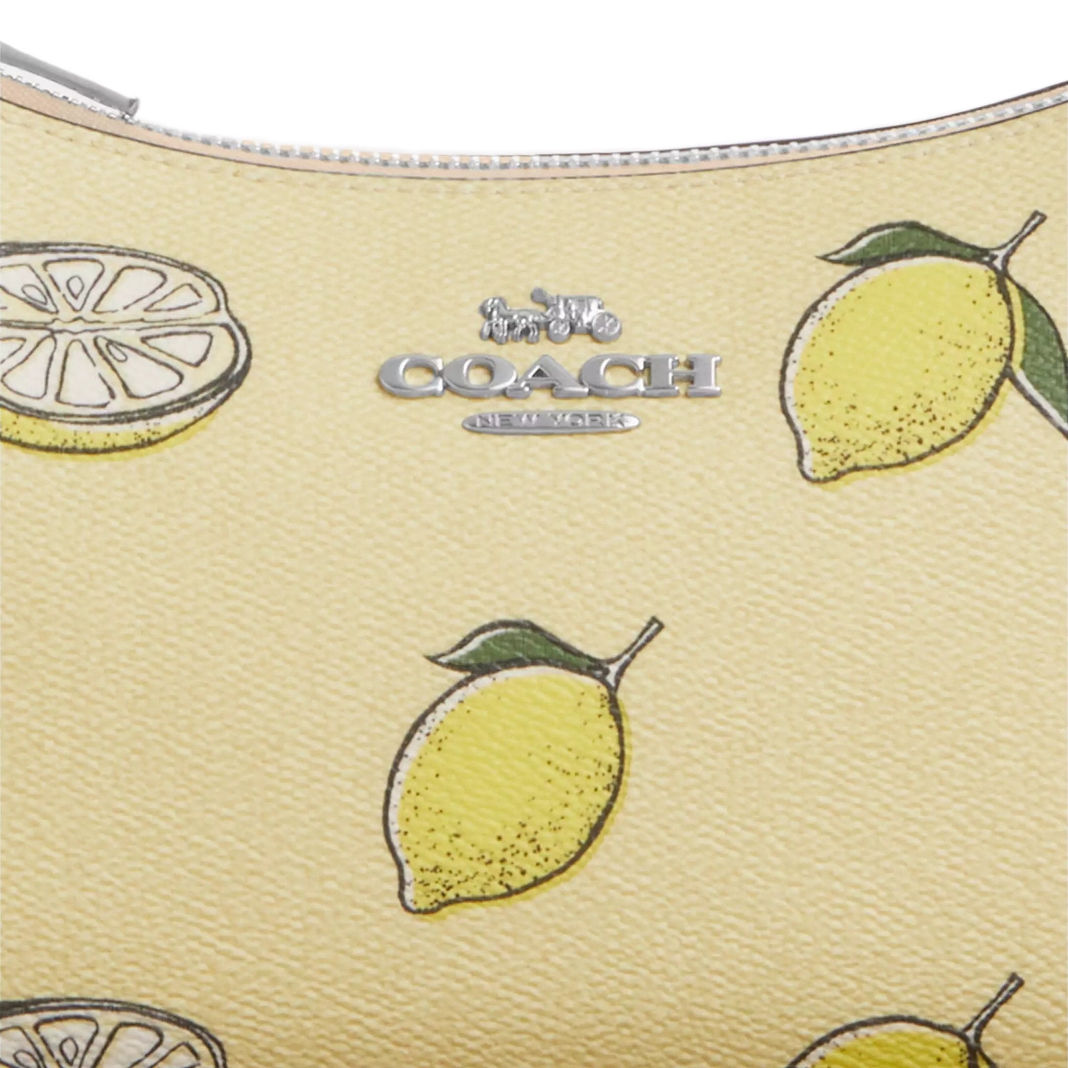 Túi kẹp nách Coach Teri Shoulder Bag With Lemon Print Garden Glade Multi CBA53 5