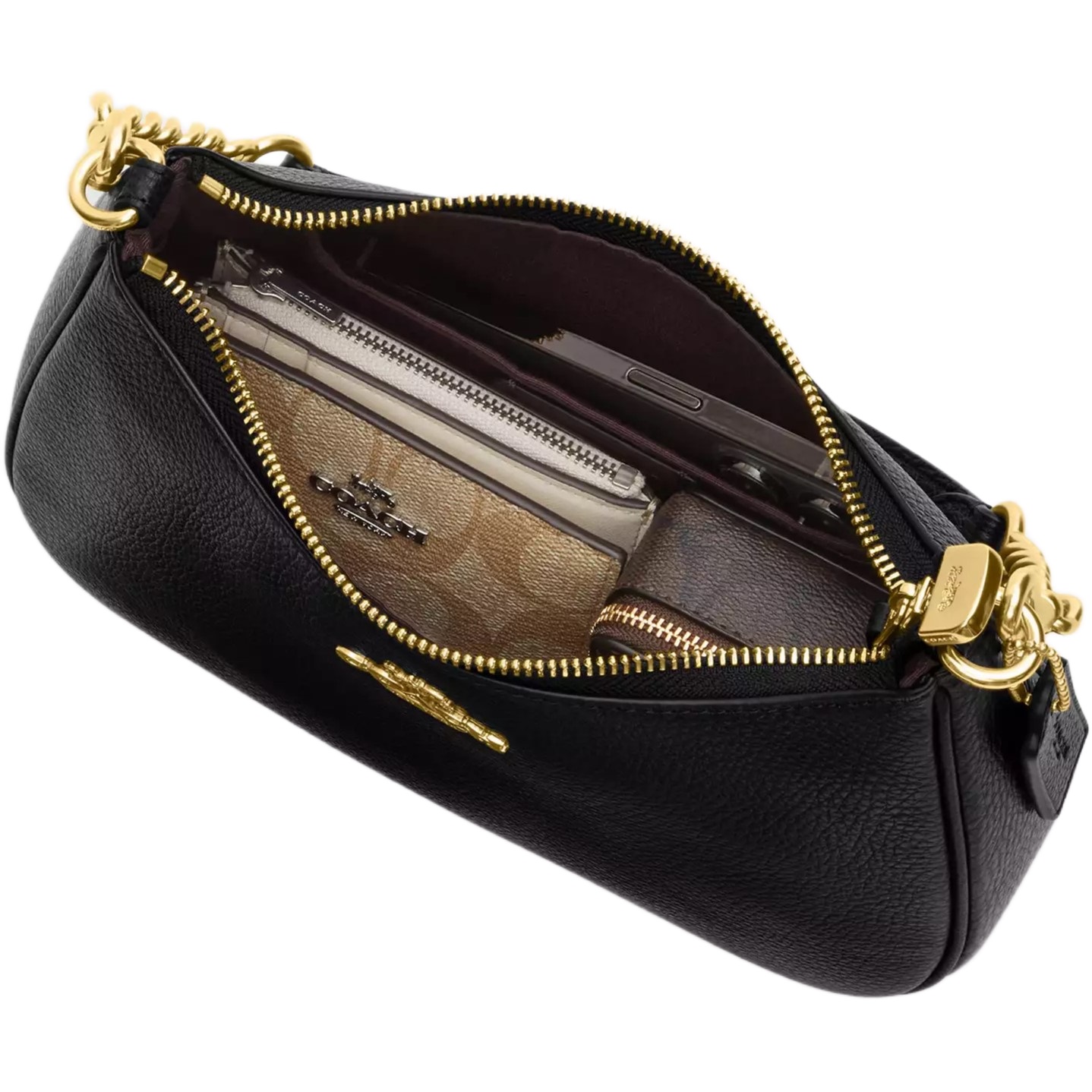 Túi kẹp nách Coach Teri Shoulder Bag With Lemon Print Garden Glade Multi CBA53 6