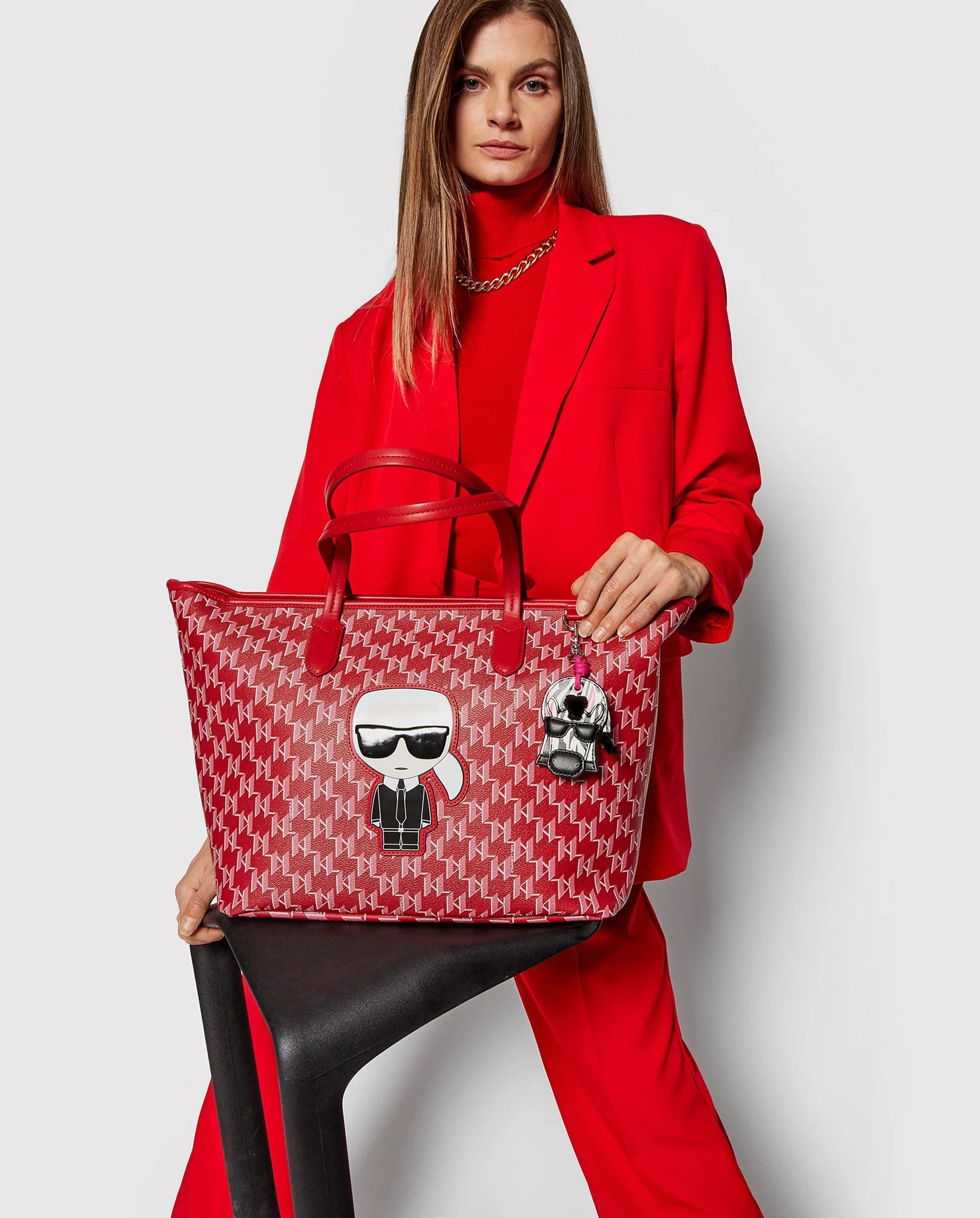 Túi xách nữ Karl Lagerfeld Tote Bag 220W3049 Red 10