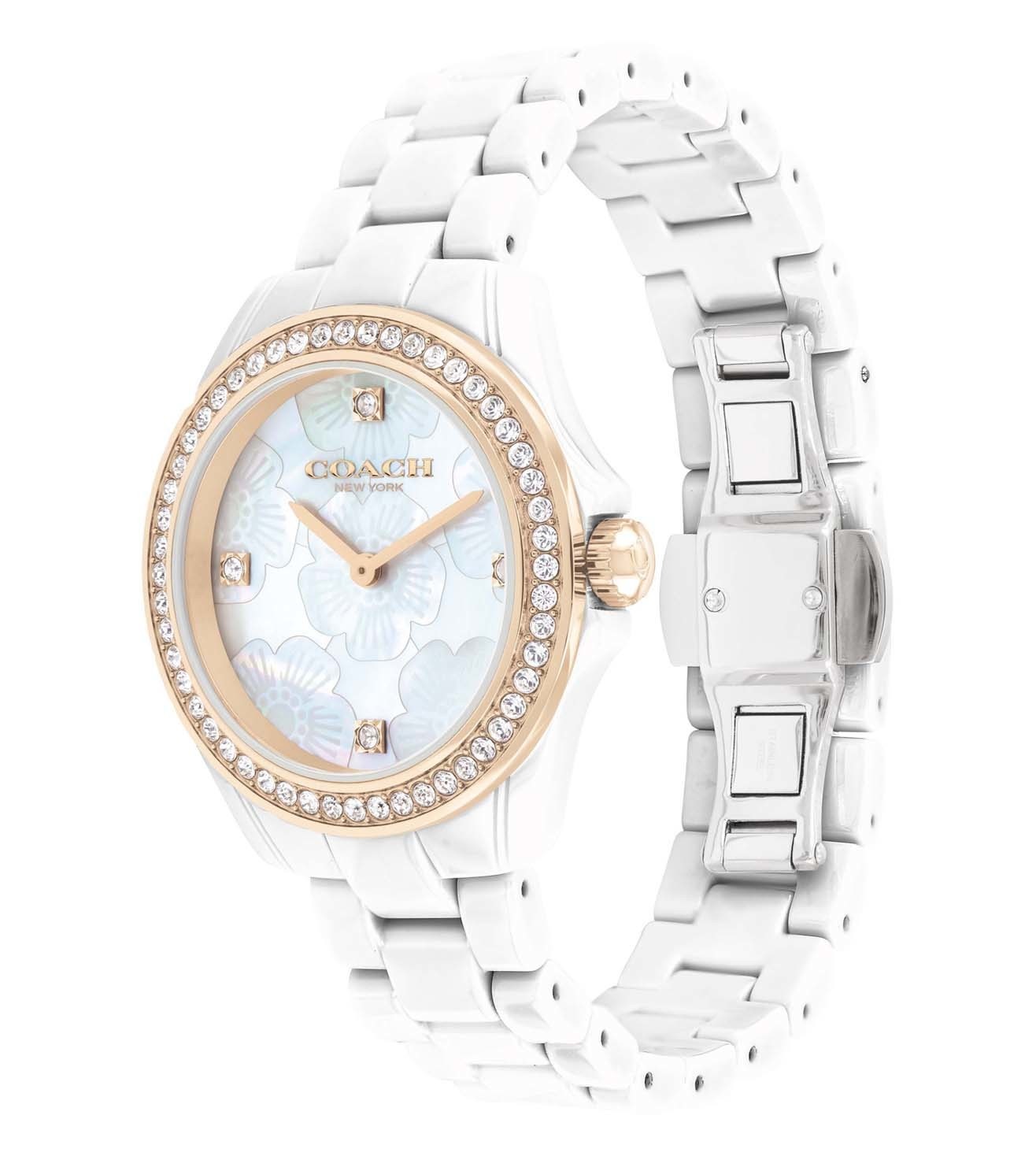 ĐỒNG HỒ COACH WOMENS 33.25 MM PRESTON MOTHER OF PEARL DIAL STAINLESS STEEL ANALOGUE WATCH 4