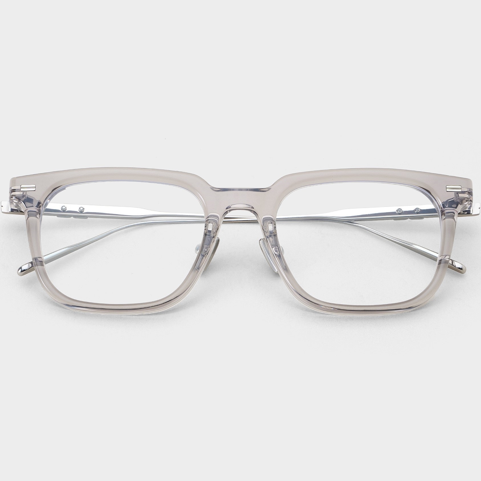 Mắt kính gọng cận Gentle Monster Zin GC7 Clear Lenses Square Shape Translucent Gray Acetate Frame 16