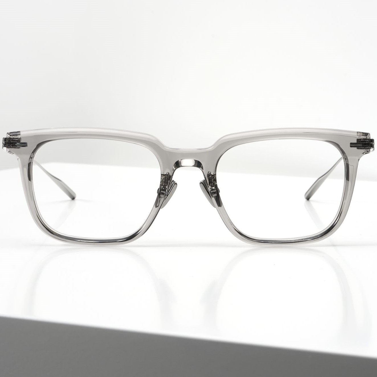 Mắt kính gọng cận Gentle Monster Zin GC7 Clear Lenses Square Shape Translucent Gray Acetate Frame 18