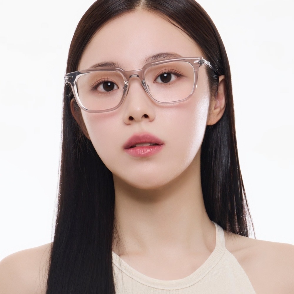 Mắt kính gọng cận Gentle Monster Zin GC7 Clear Lenses Square Shape Translucent Gray Acetate Frame 19