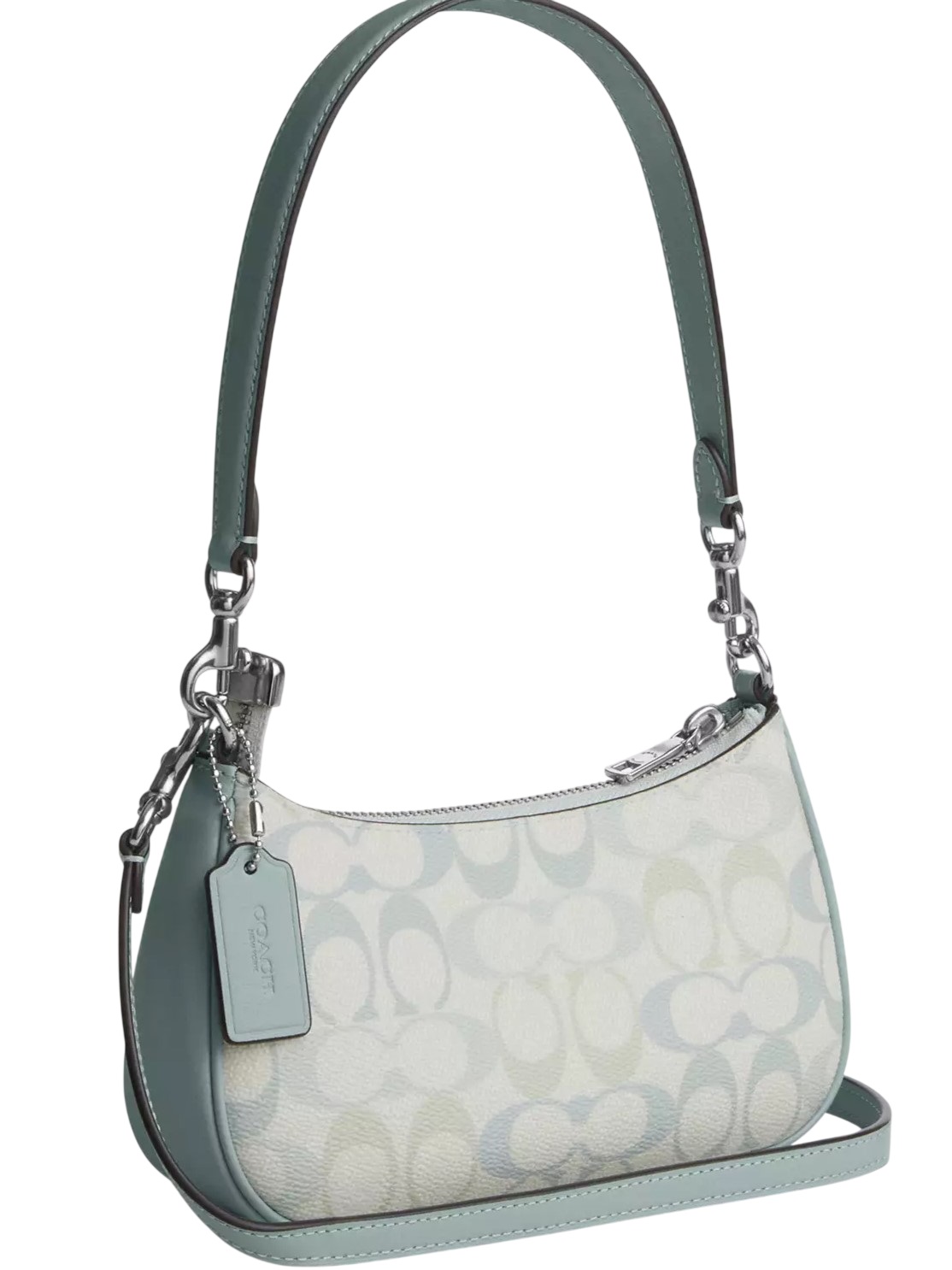 Túi Coach Teri Mini Crossbody Bag In Signature Canvas Chalk Blue CDW52 3