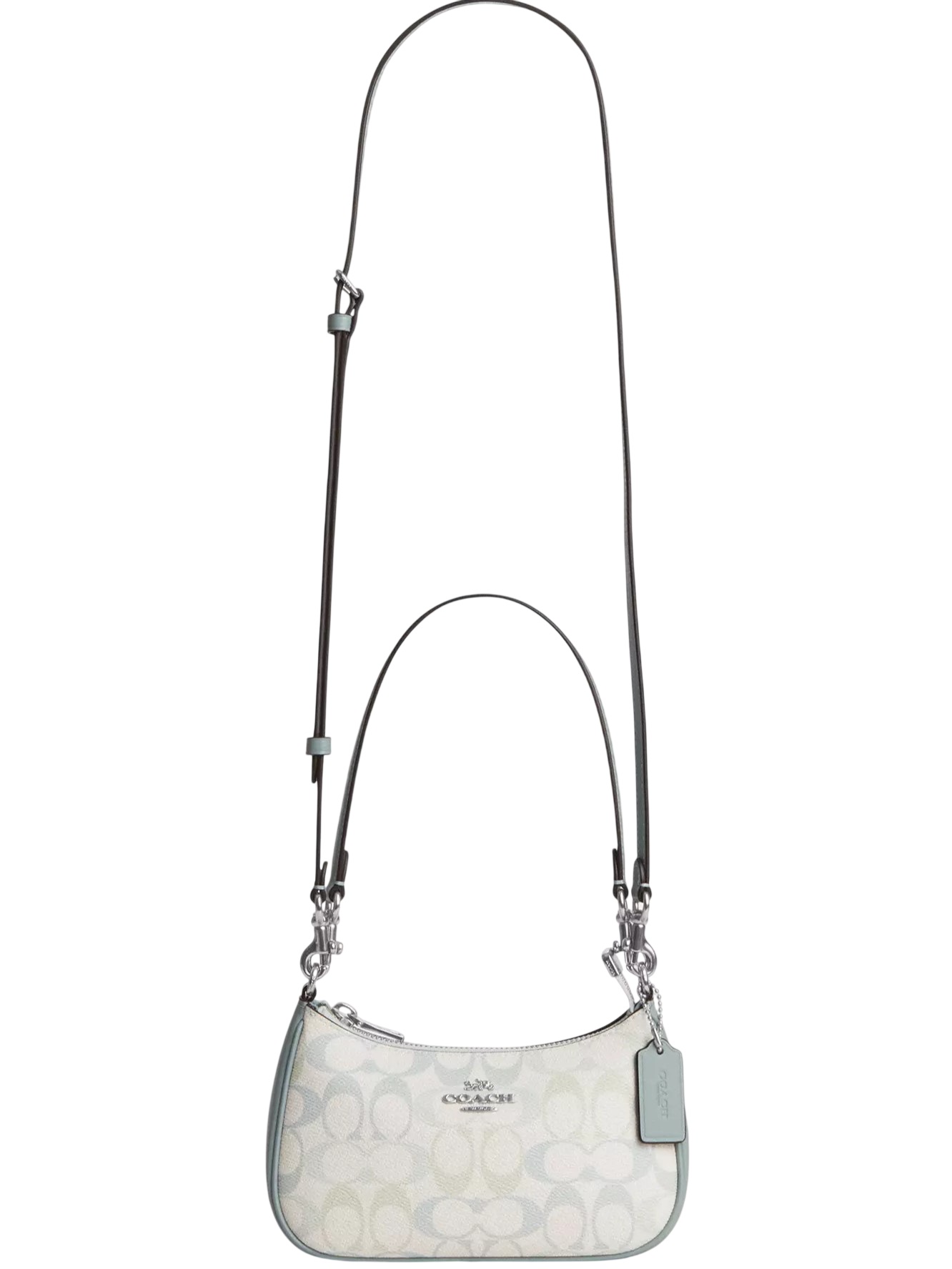 Túi Coach Teri Mini Crossbody Bag In Signature Canvas Chalk Blue CDW52 5