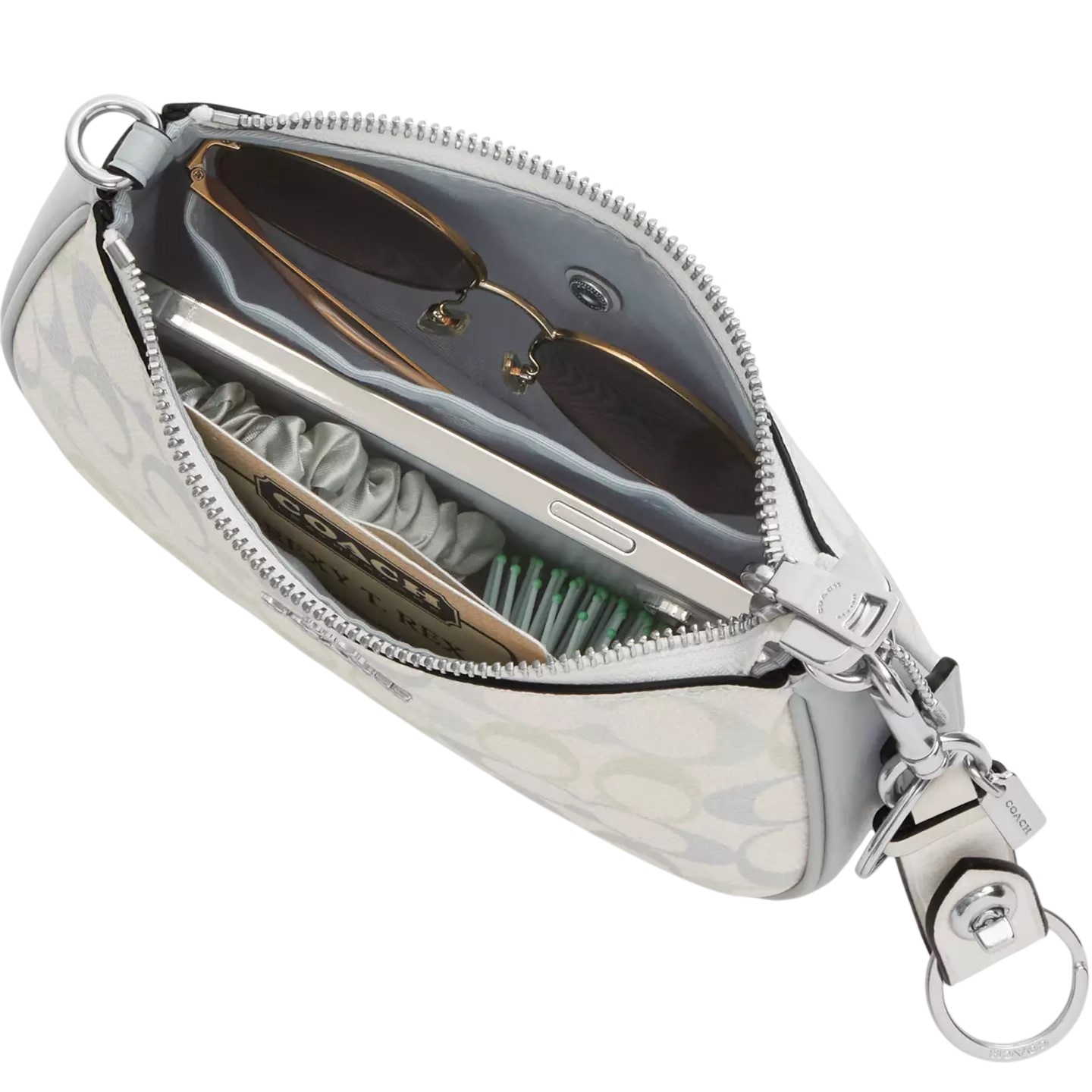 Túi Coach Teri Mini Crossbody Bag In Signature Canvas Chalk Blue CDW52 11