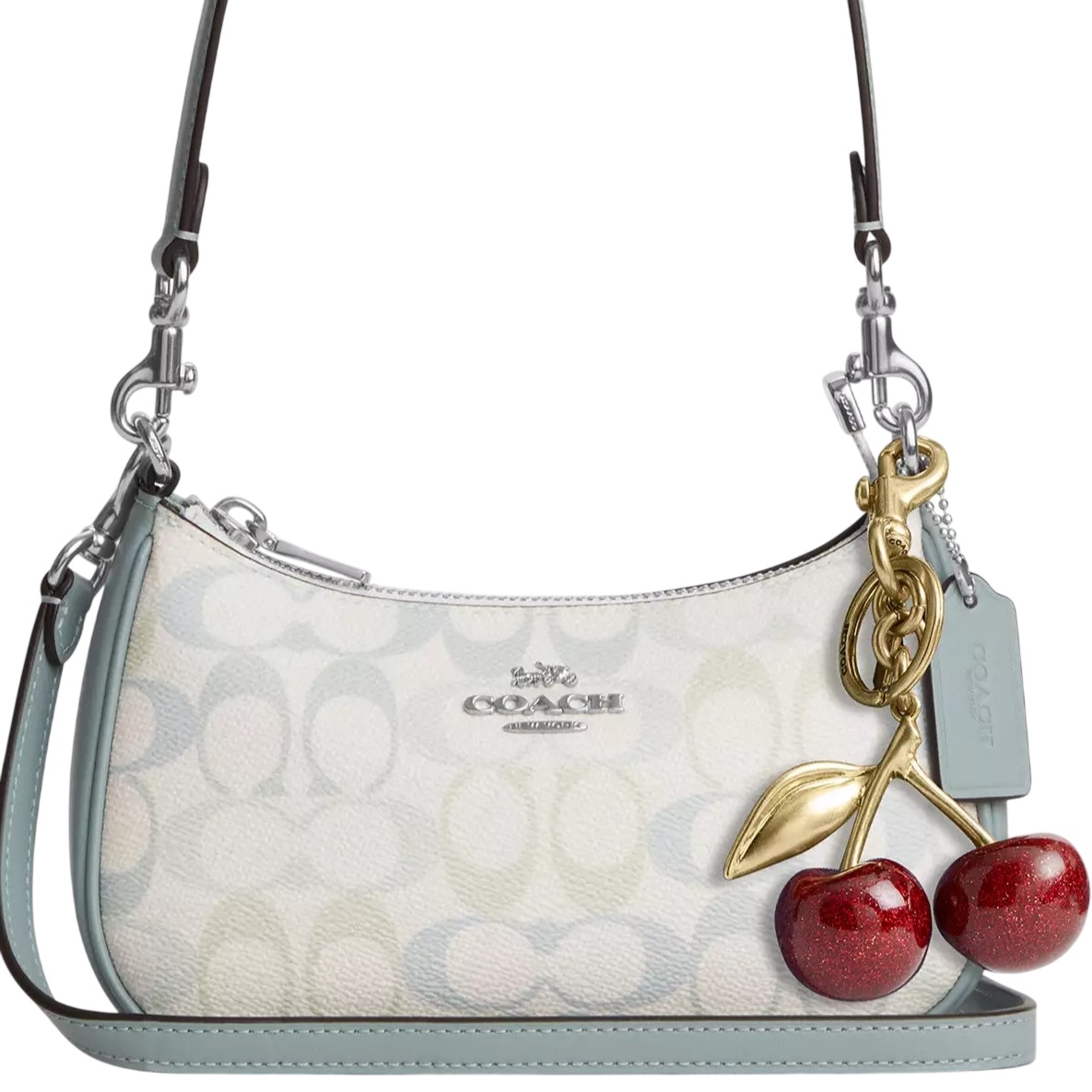 Túi Coach Teri Mini Crossbody Bag In Signature Canvas Chalk Blue CDW52 12