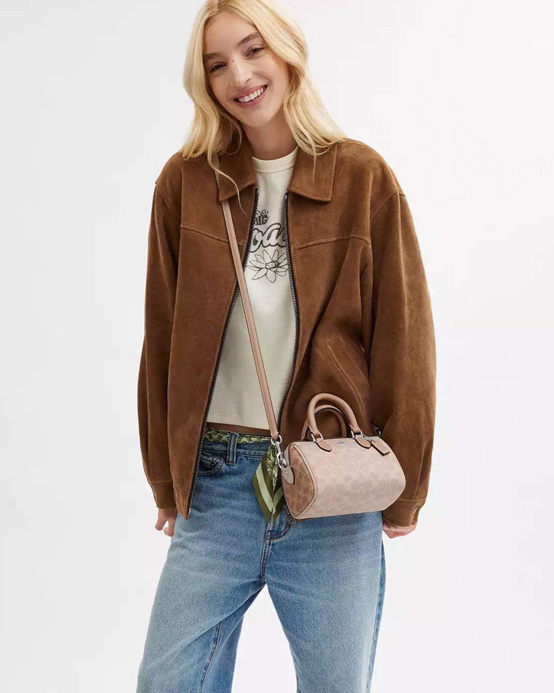 Túi Coach Mini Rowan Crossbody Bag In Blocked Signature Canvas CW330 3