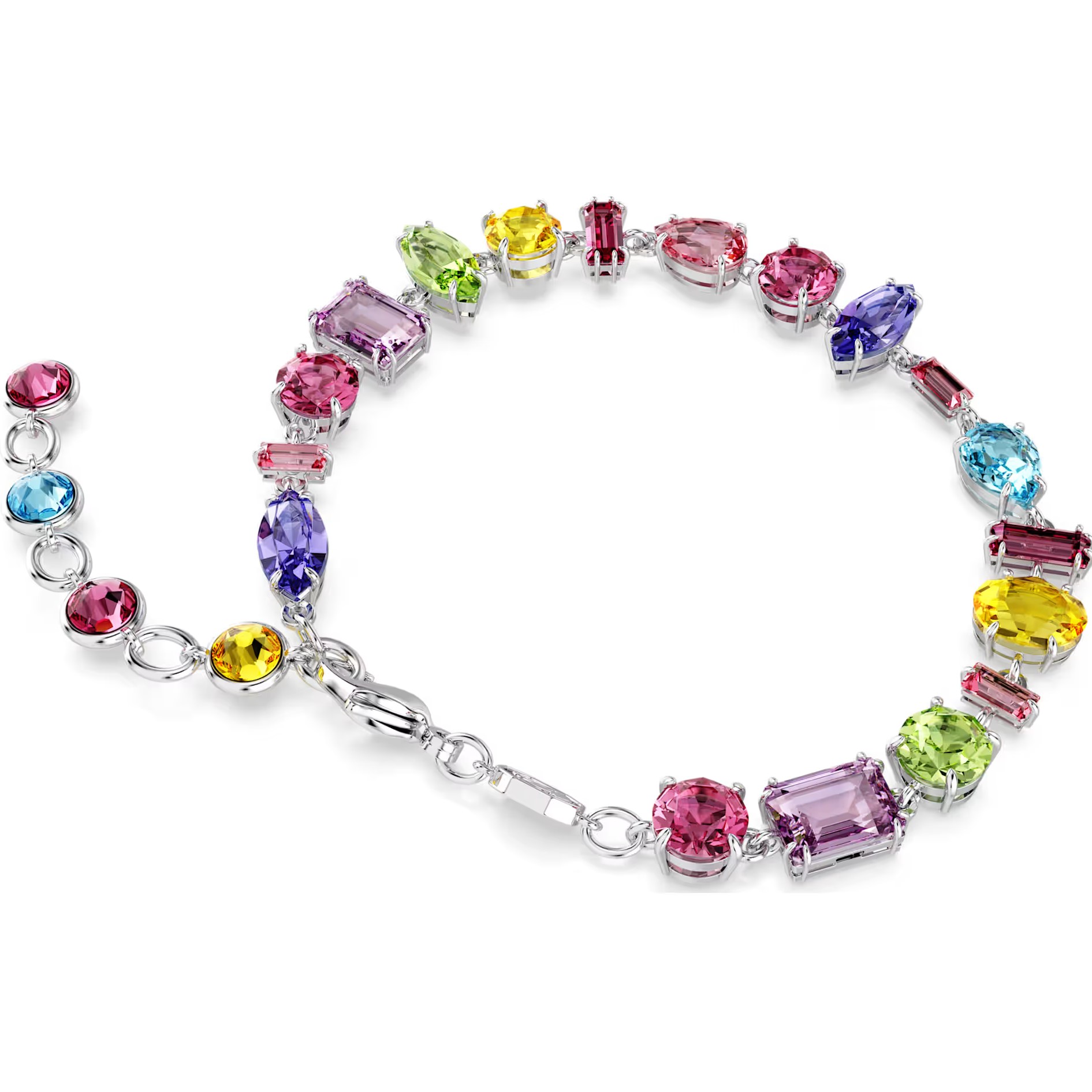 Vòng tay Swarovski Gema Bracelet Mixed Cuts Multicolored Rhodium Plated 5656427 2