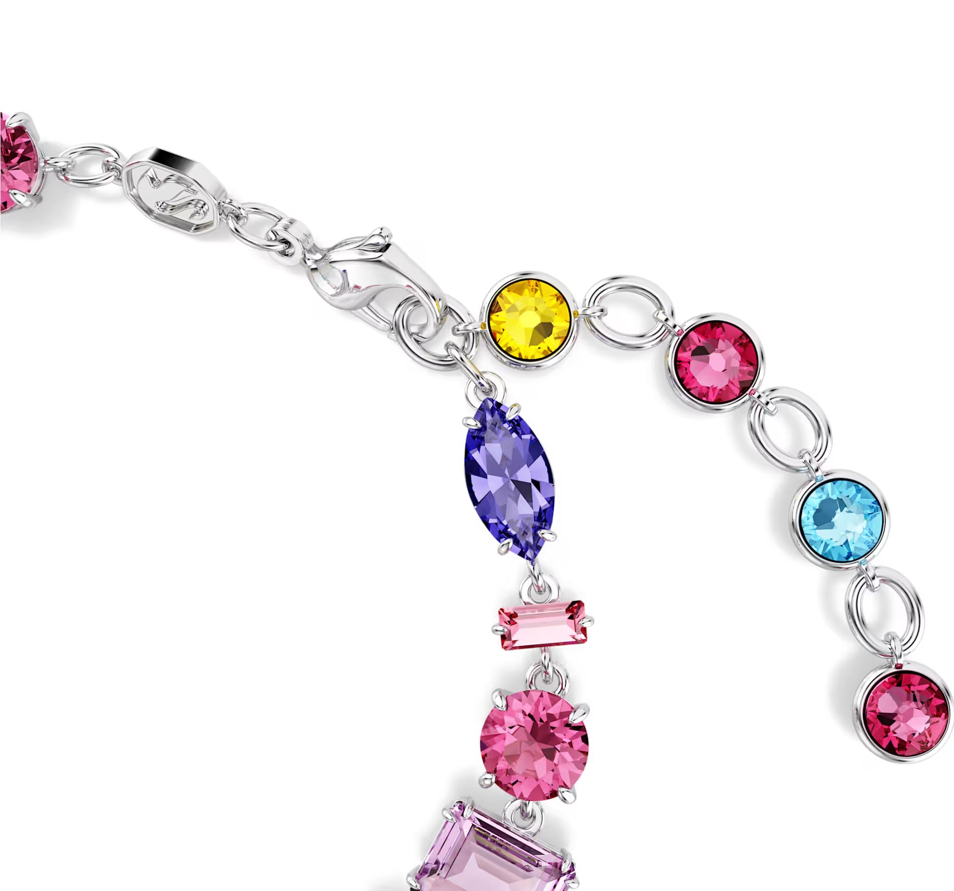 Vòng tay Swarovski Gema Bracelet Mixed Cuts Multicolored Rhodium Plated 5656427 5