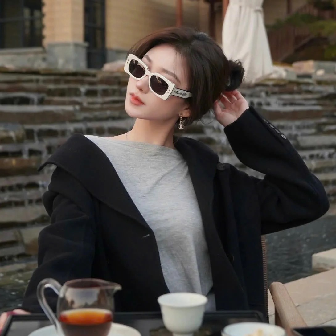 Kính Dior DiorPacific S1U White Rectangular Sunglasses 2
