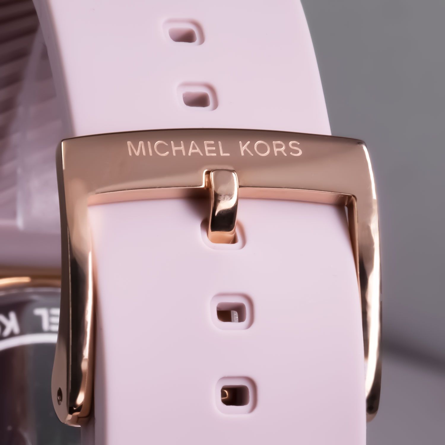 ĐỒNG HỒ NỮ MICHAEL KORS RUNWAY JANELLE ROSE GOLD PINK SILICONE WATCH MK7139 4