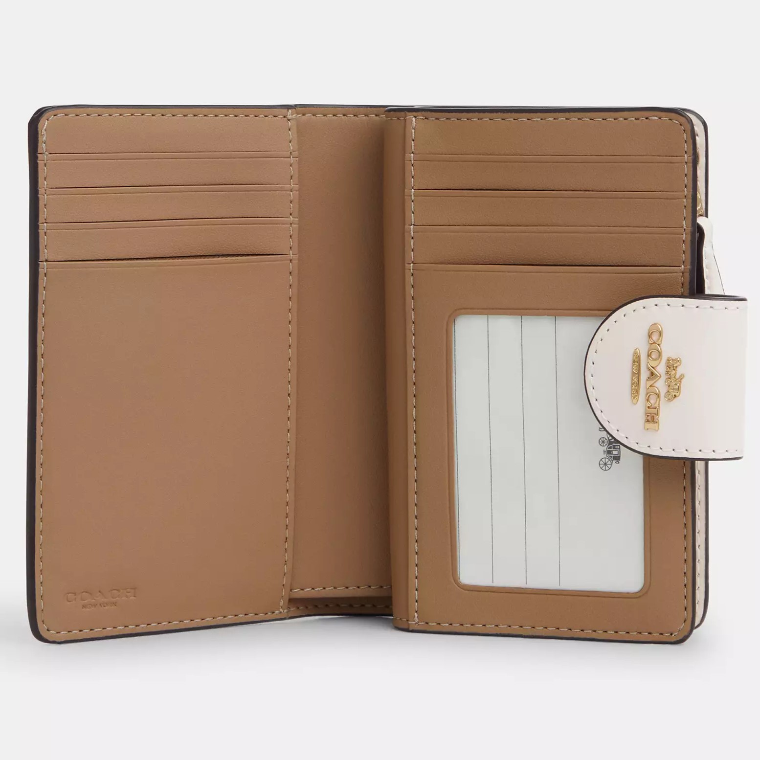 Ví Coach nữ cầm tay Medium Corner Zip Wallet In Signature Canvas With Heart Print CQ146 5