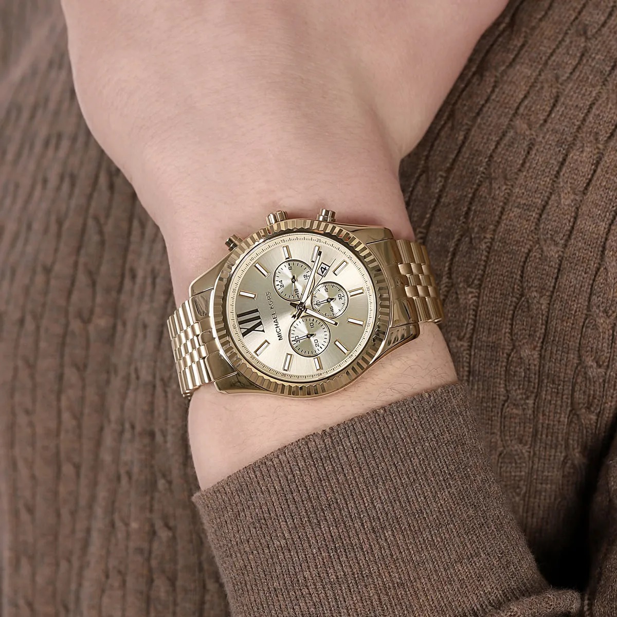 Đồng hồ nam Michael Kors Lexington Gold Tone Watch MK8281 6