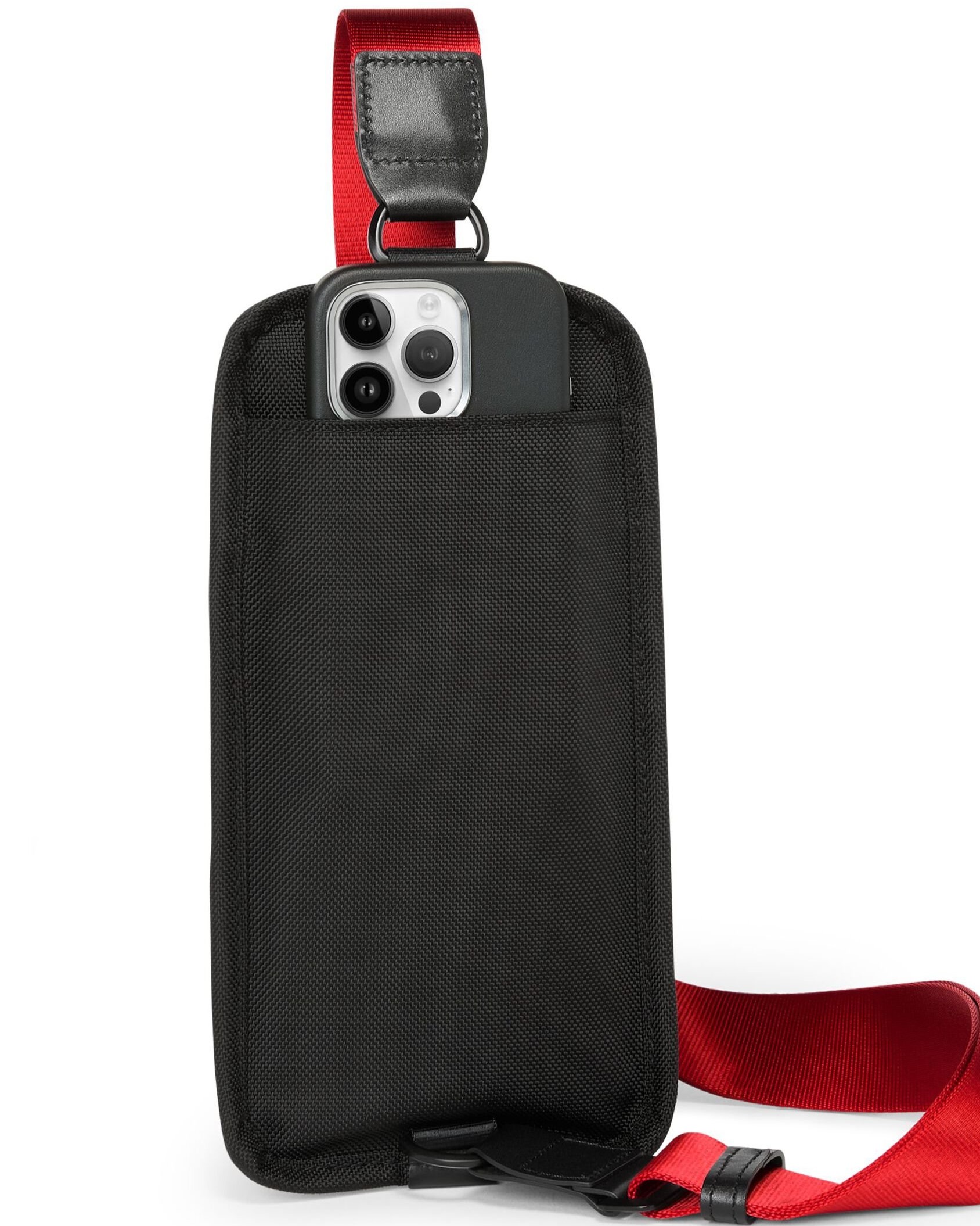Túi đeo chéo Tumi Alpha Compact Sling Ballistic Nylon Black Red 2