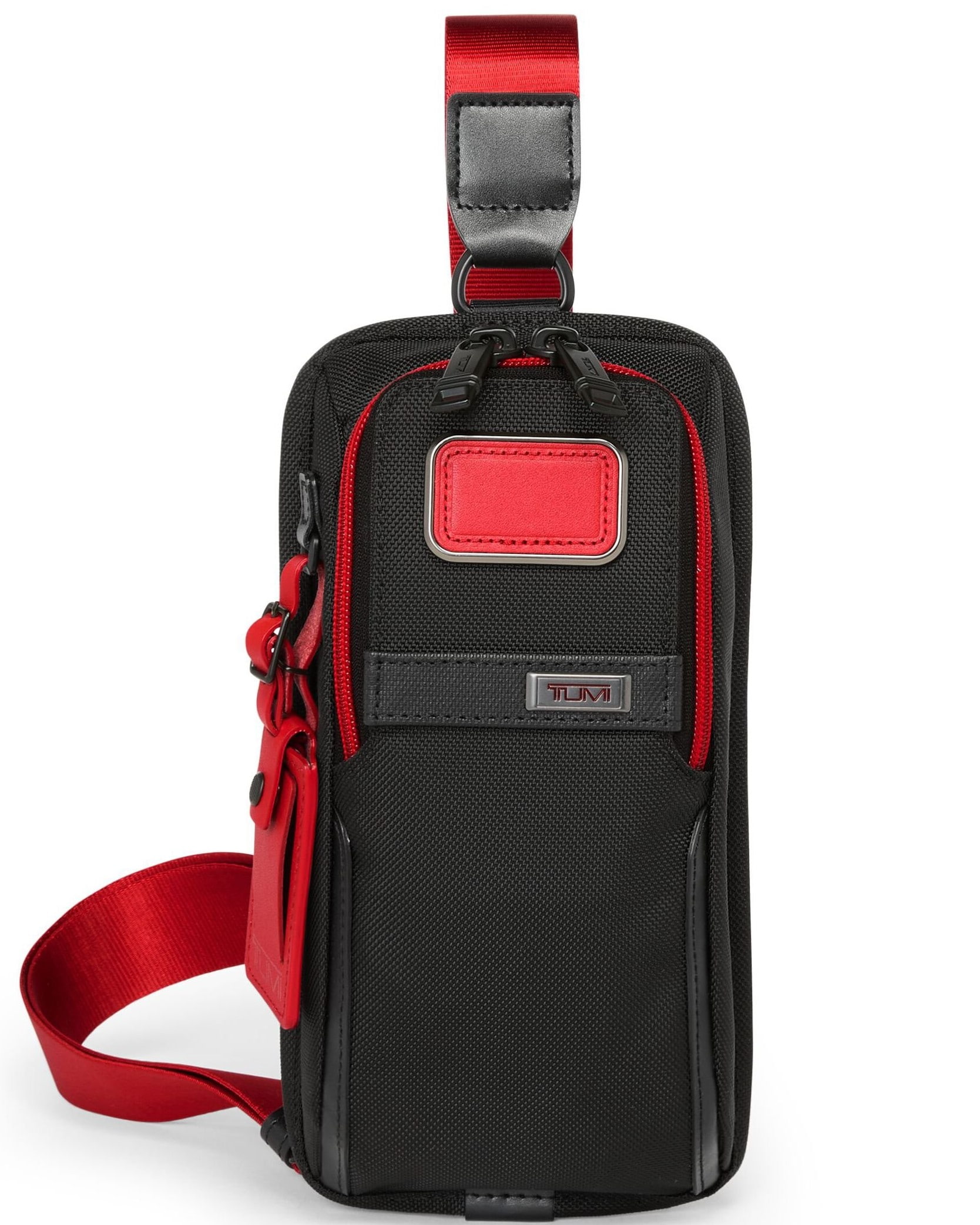 Túi đeo chéo Tumi Alpha Compact Sling Ballistic Nylon Black Red 6