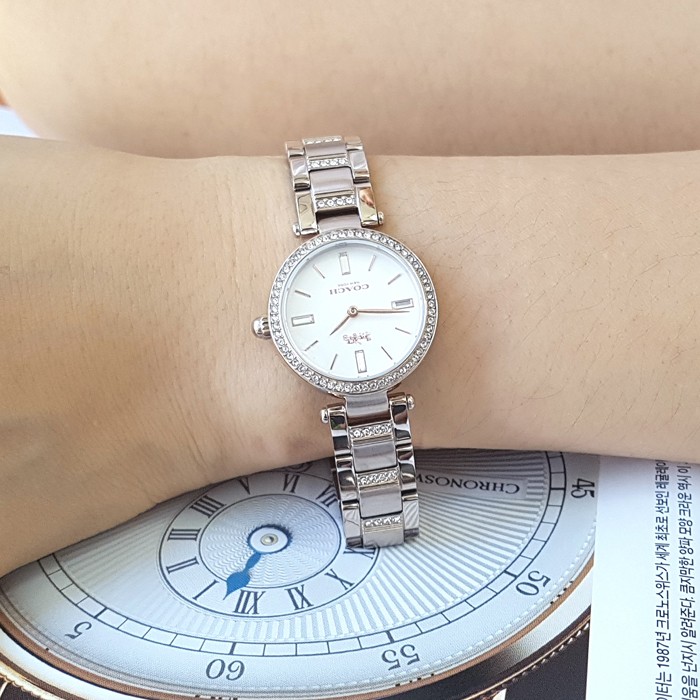 ĐỒNG HỒ NỮ DÂY KIM LOẠI COACH PARK QUARTZ WATCH WITH ANALOG DISPLAY AND STAINLESS STEEL STRAP 14503097 10