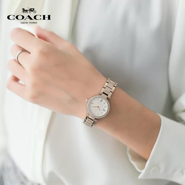 ĐỒNG HỒ NỮ DÂY KIM LOẠI COACH PARK QUARTZ WATCH WITH ANALOG DISPLAY AND STAINLESS STEEL STRAP 14503097 11