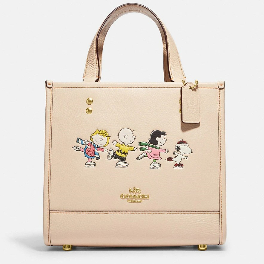 TÚI XÁCH NỮ COACH X PEANUTS DEMPSEY TOTE 22 WITH SNOOPY AND FRIENDS MOTIF 3