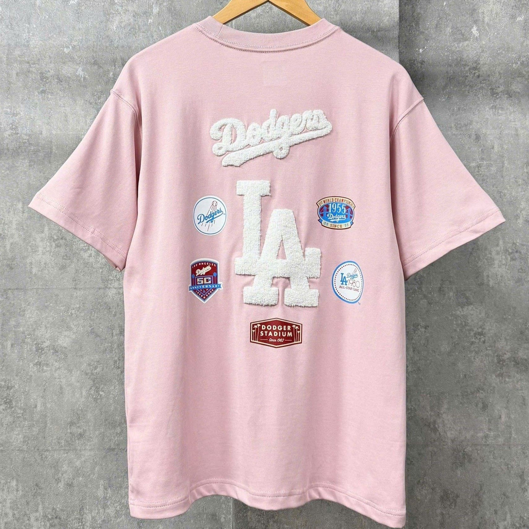 Áo Thun nữ New Era La Dodgers Mini Logo Pink T-Shirt 6