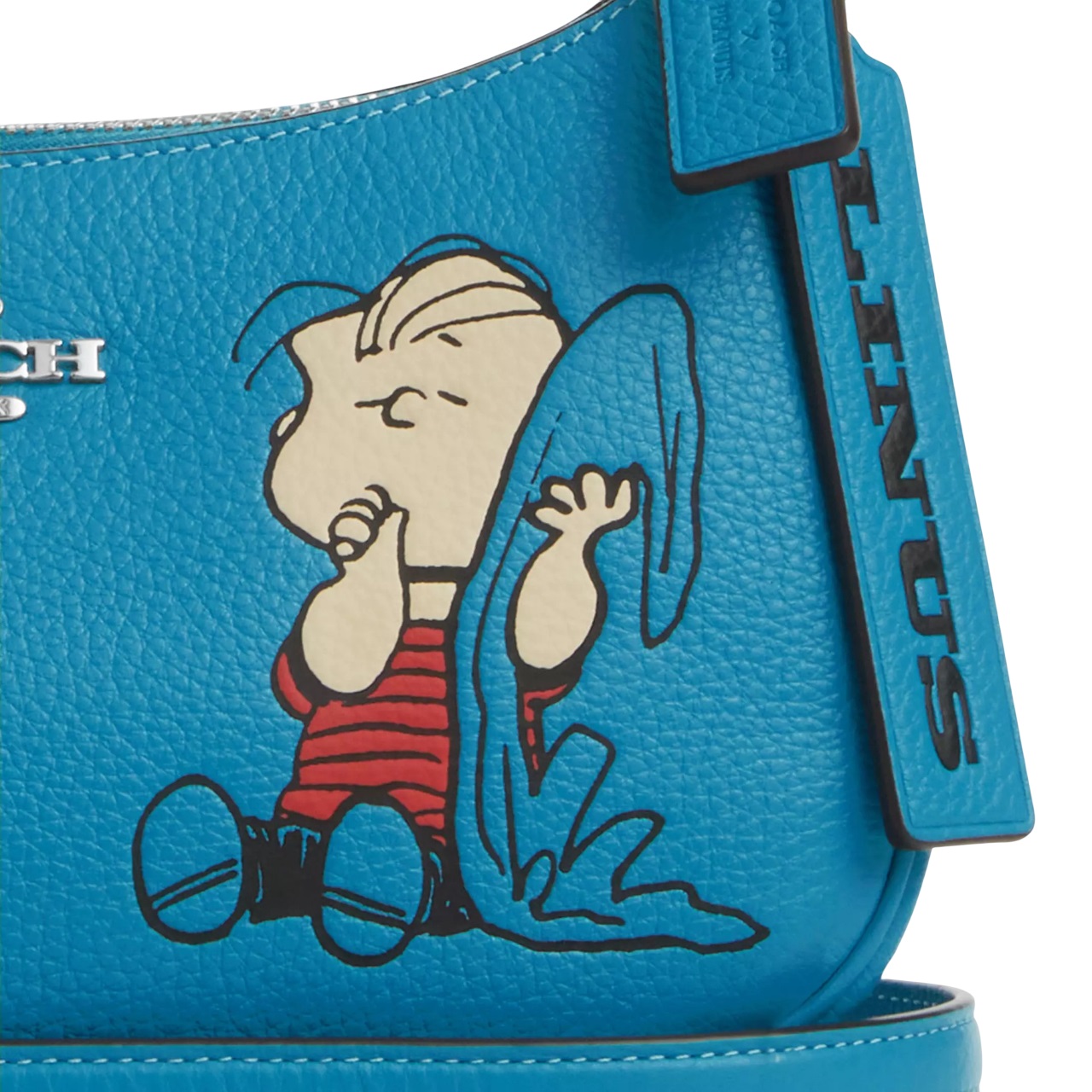 Túi Coach X Peanuts Teri Shoulder Bag With Linus Parrot Blue Multi CBM31 3