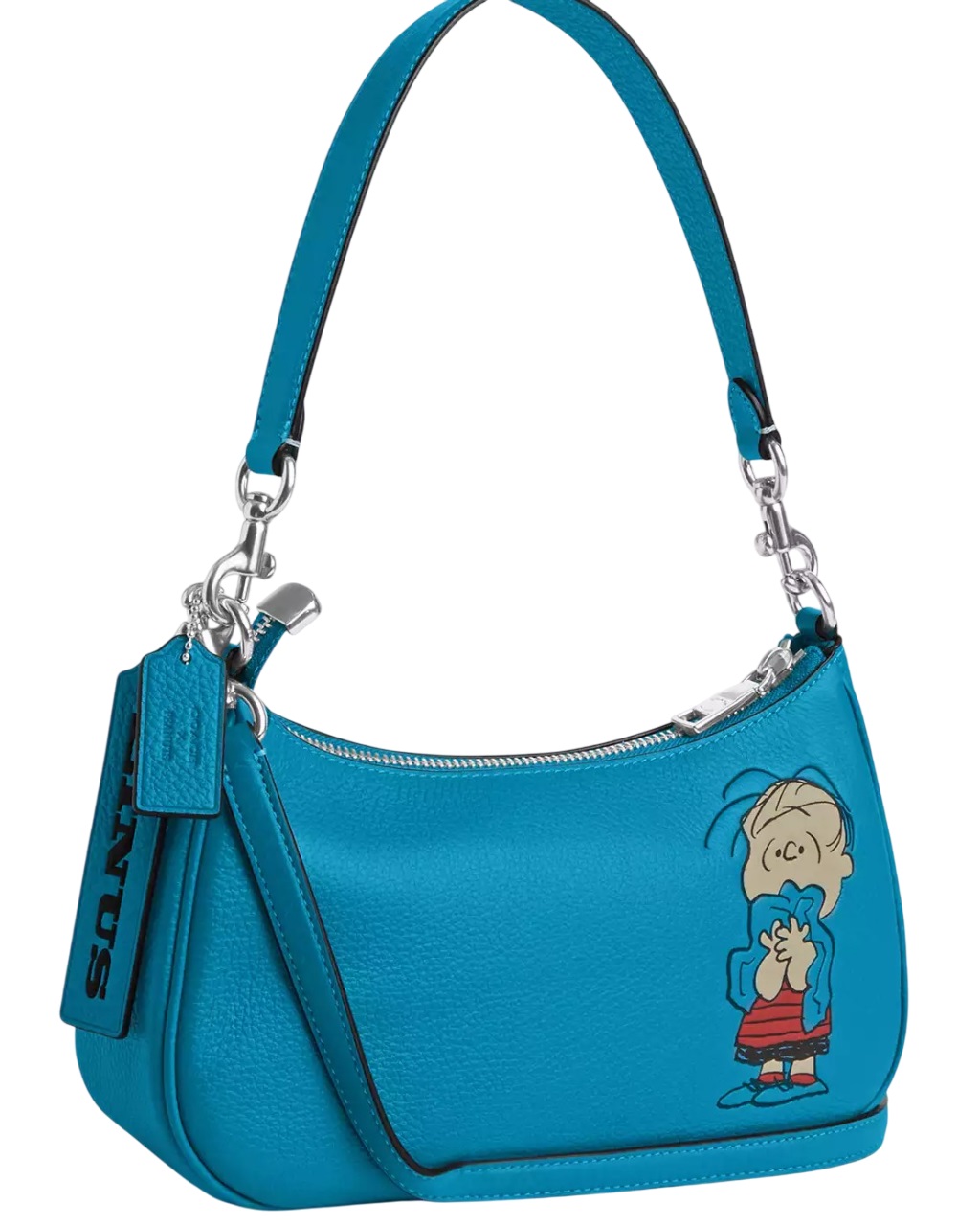 Túi Coach X Peanuts Teri Shoulder Bag With Linus Parrot Blue Multi CBM31 5