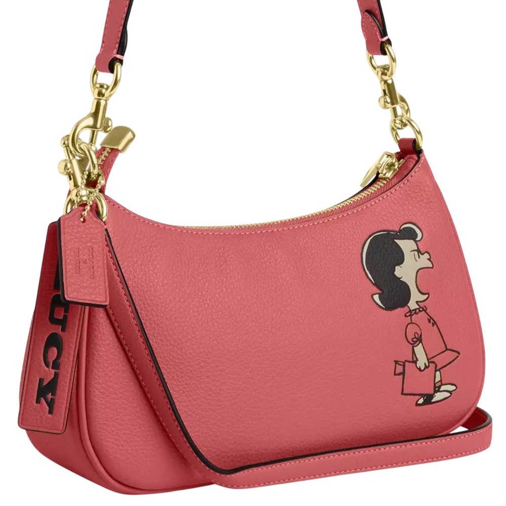 Túi Coach X Peanuts Teri Shoulder Bag With Lucy Bright Coral Multi CBM32 2