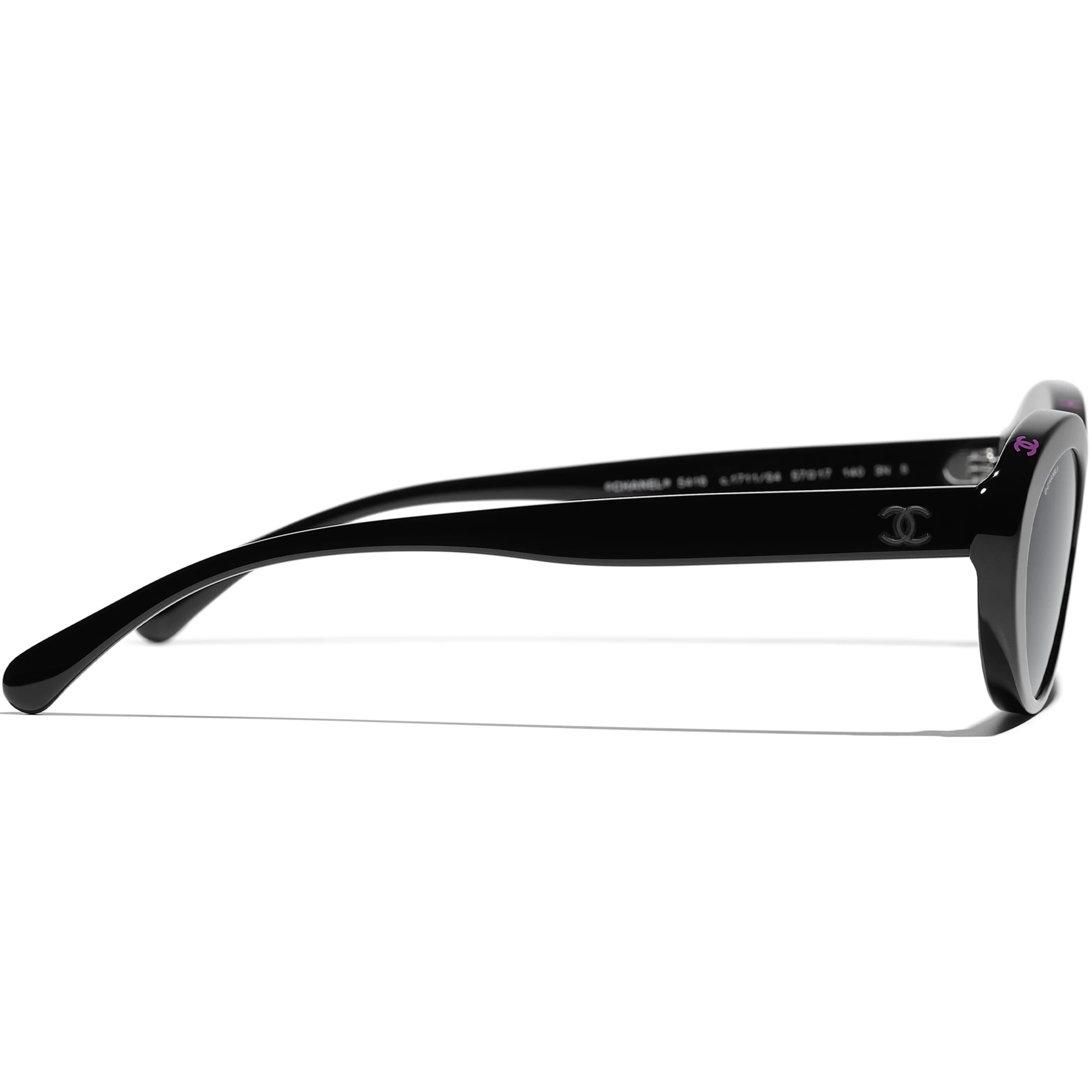 Kính Chanel Oval Black Pink Acetate Sunglasses 5416 1