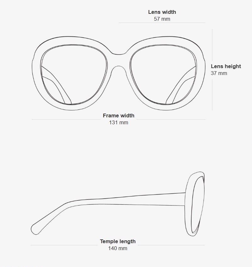 Kính Chanel Oval Black Pink Acetate Sunglasses 5416 10