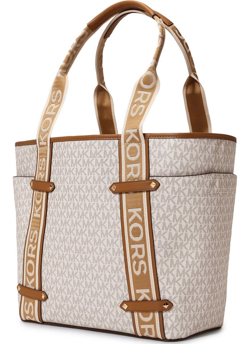 Túi Michael Kors Maeve Large Monogram Tote Bag Vanilla White 30T2G5VT3B149 3