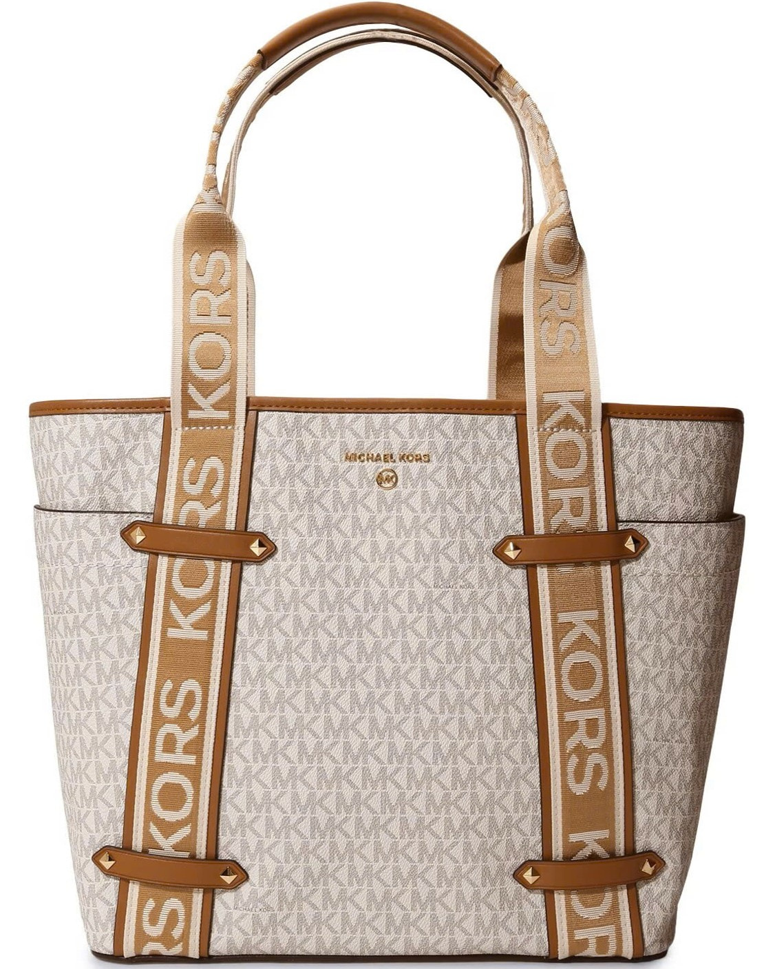 Túi Michael Kors Maeve Large Monogram Tote Bag Vanilla White 30T2G5VT3B149 7