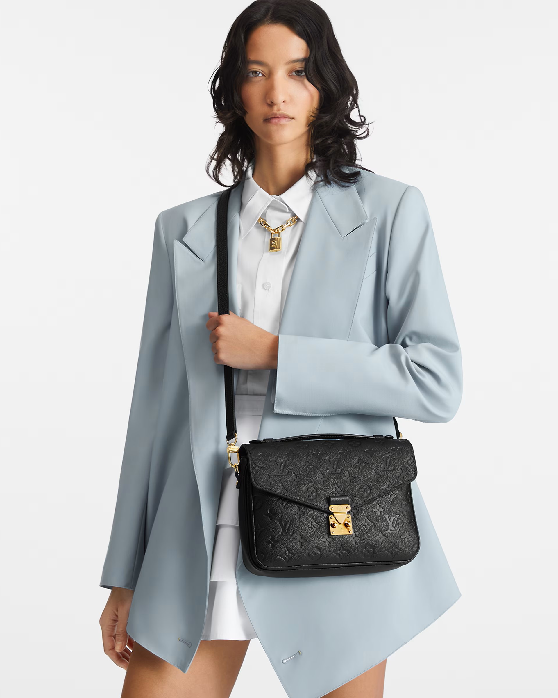 Túi LV nữ Louis Vuitton Pochette Métis Monogram Empreinte Black M41487 2
