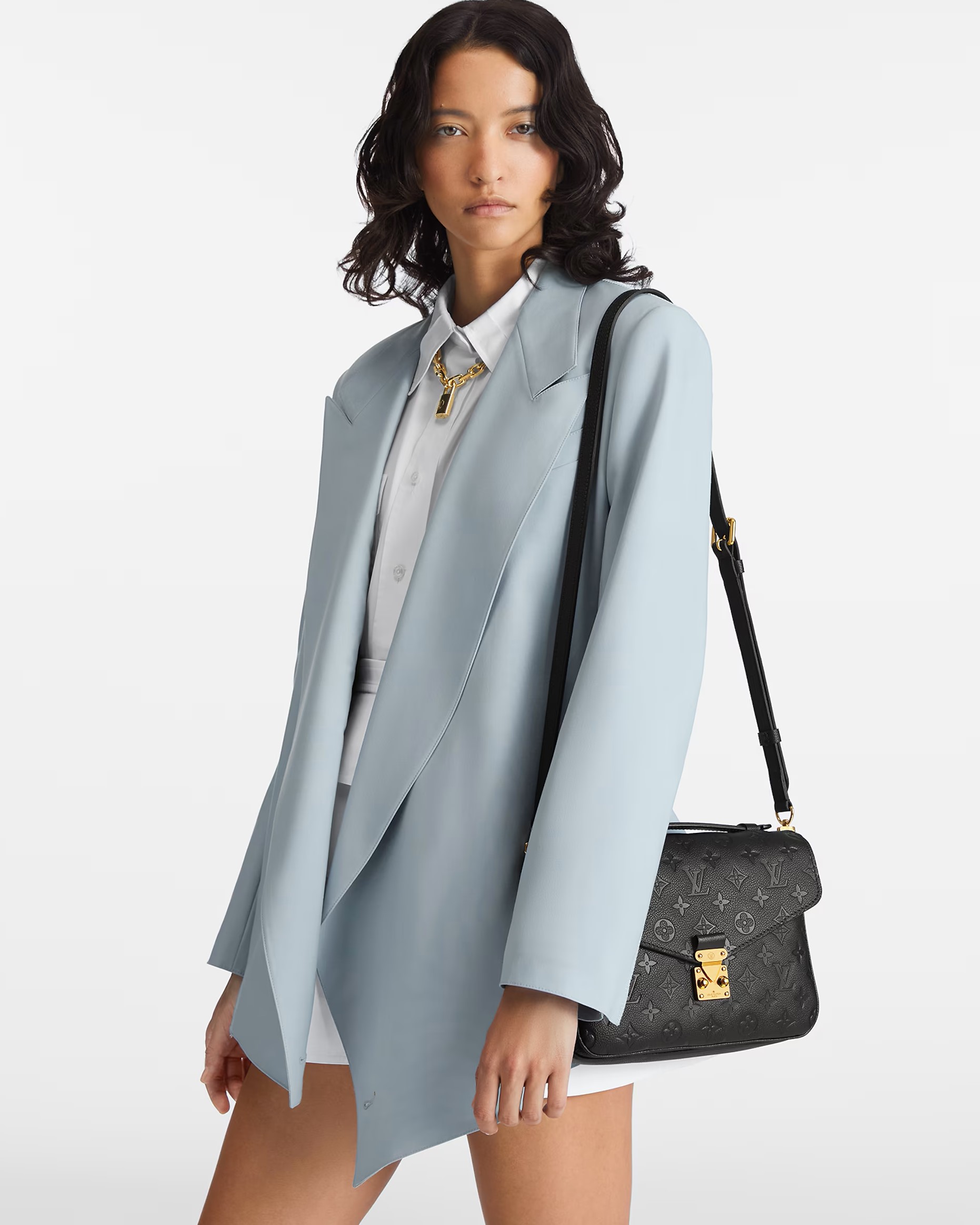 Túi LV nữ Louis Vuitton Pochette Métis Monogram Empreinte Black M41487 3