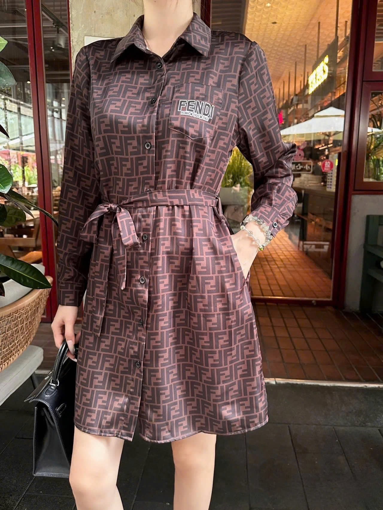 Đầm dáng xòe nữ Fendi 5