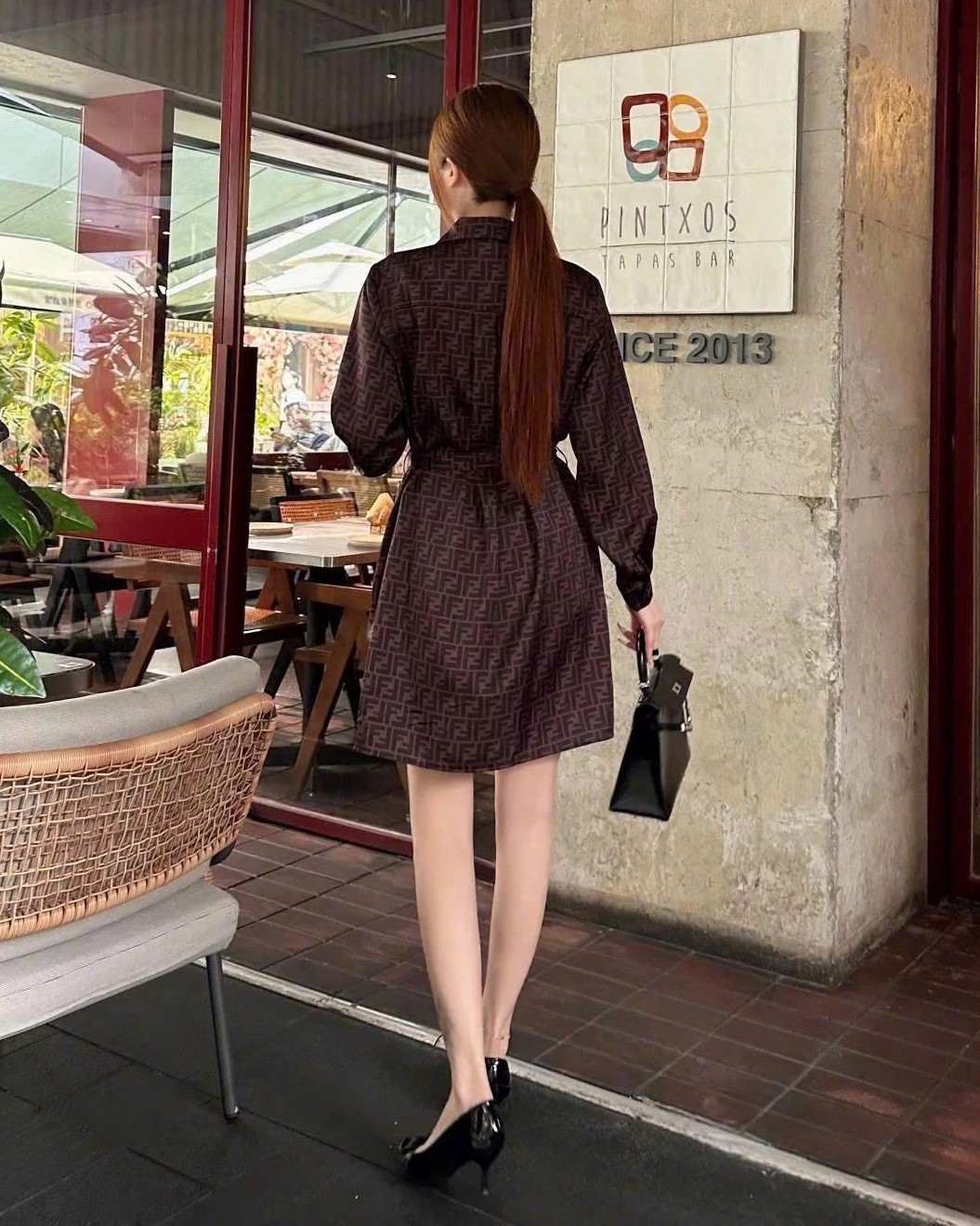 Đầm dáng xòe nữ Fendi 8