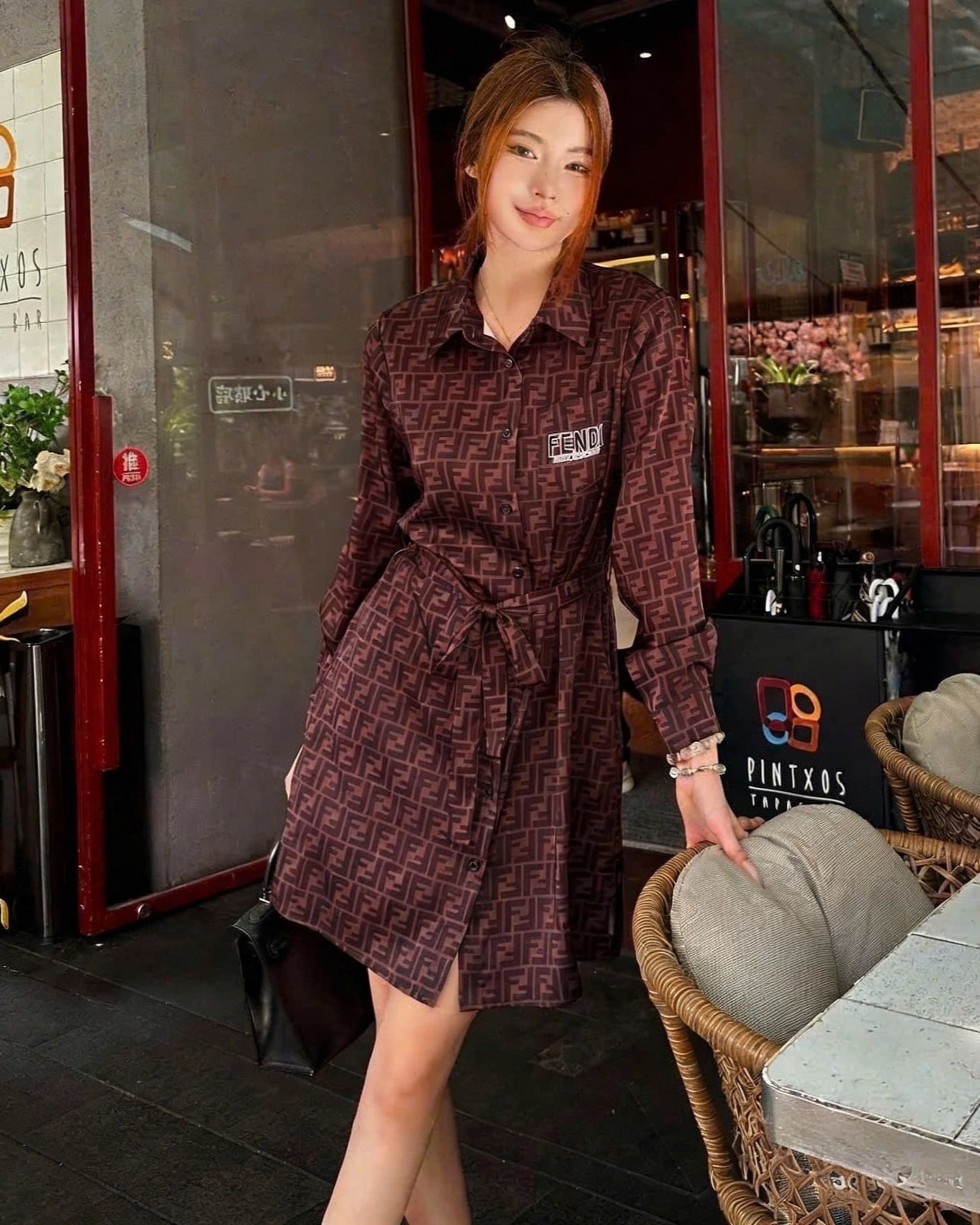 Đầm dáng xòe nữ Fendi 10