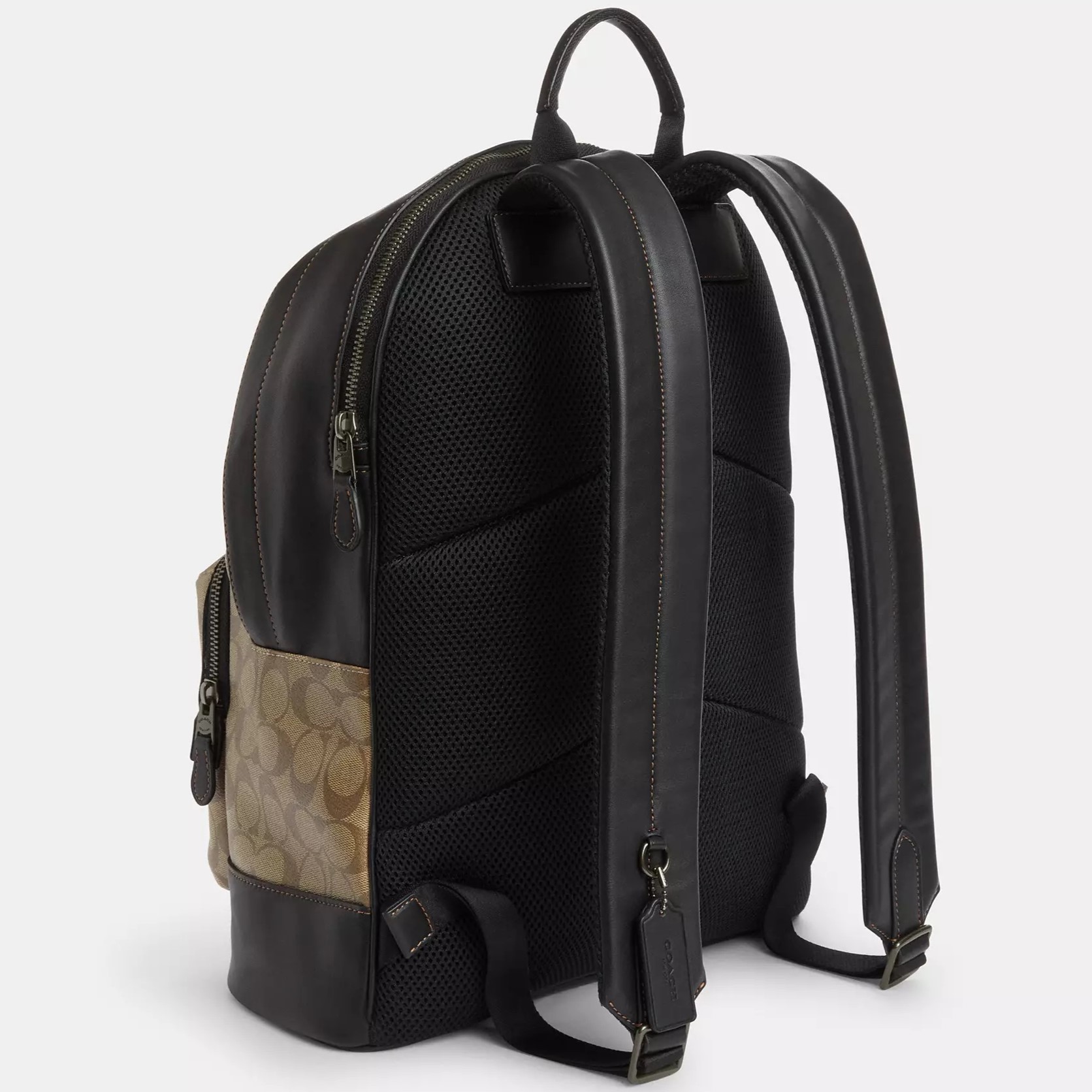 BALO COACH WEST BACKPACK IN BLOCKED SIGNATURE CANVAS WITH VARSITY STRIPE CQ629 1