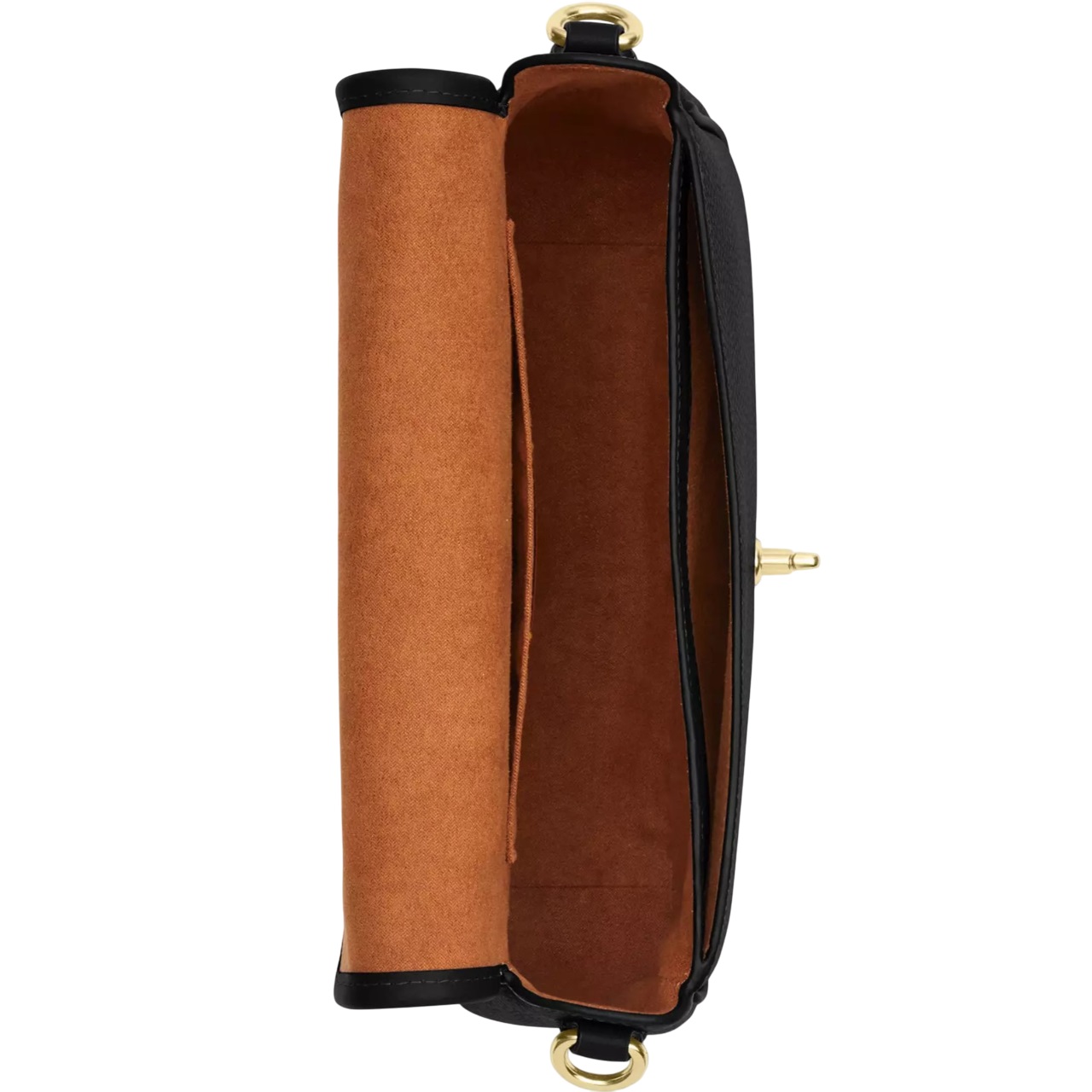 Túi Coach nữ Hadley Shoulder Bag Pebbled Leather Gold Black CY683 3