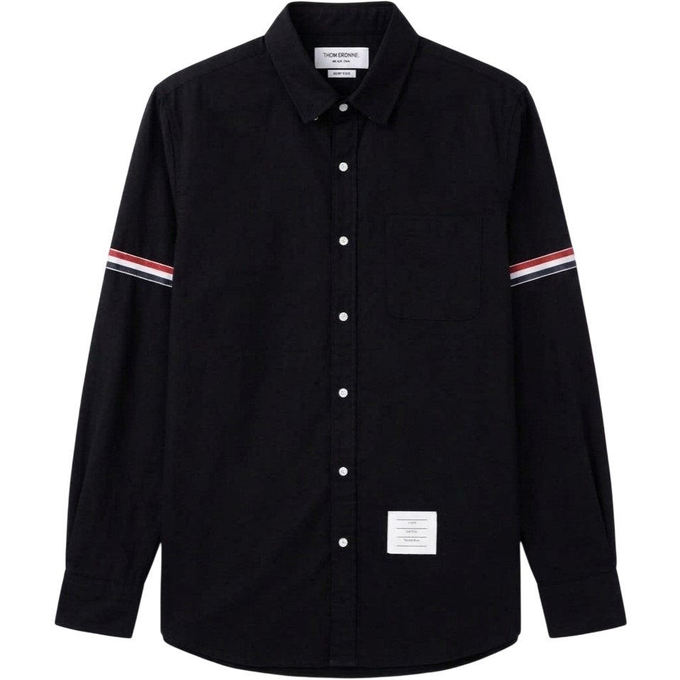 Áo sơ mi Thom Browne Three-stripe Shirt Black 1