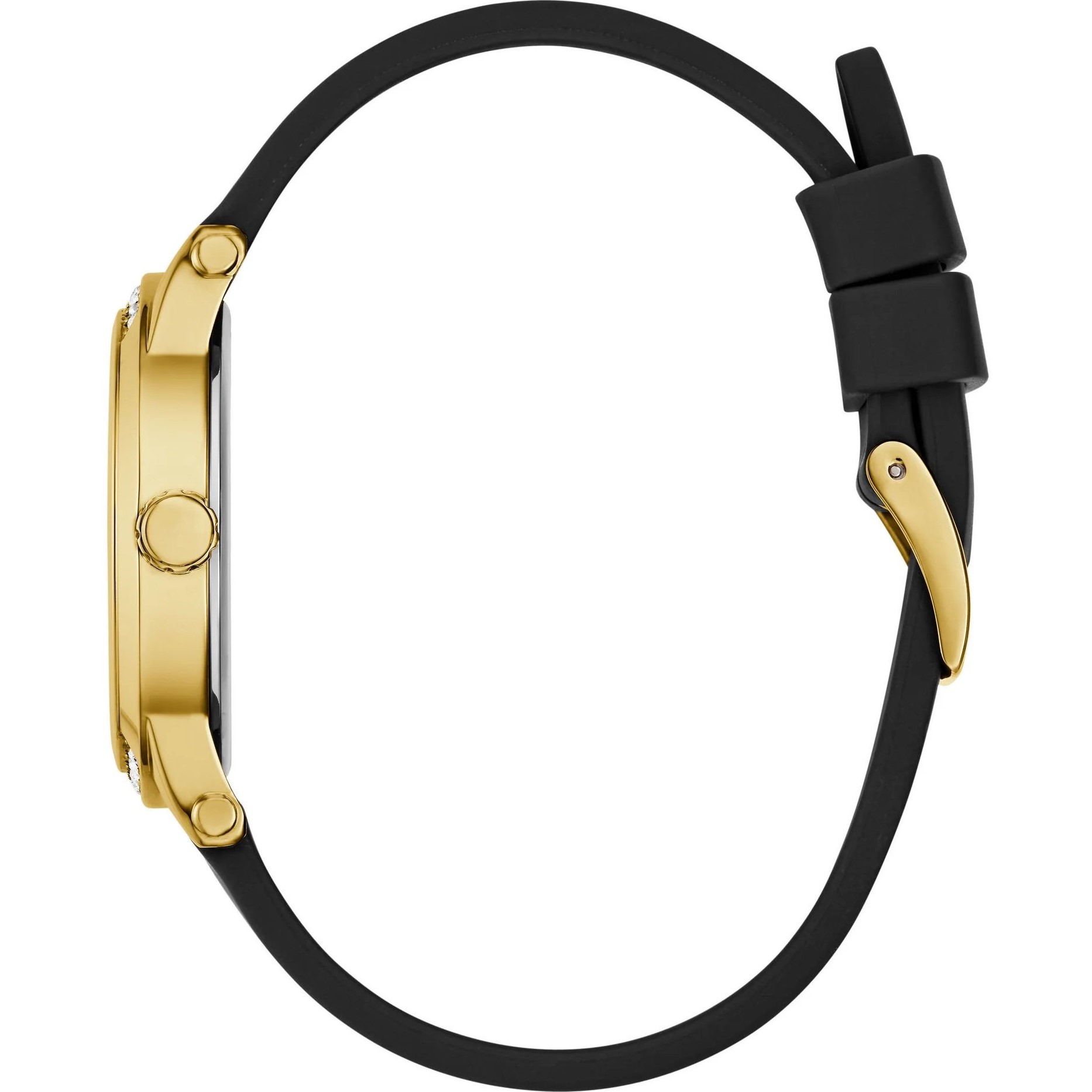 Đồng hồ nữ Guess Ladies Black Gold Tone Analog Watch 1