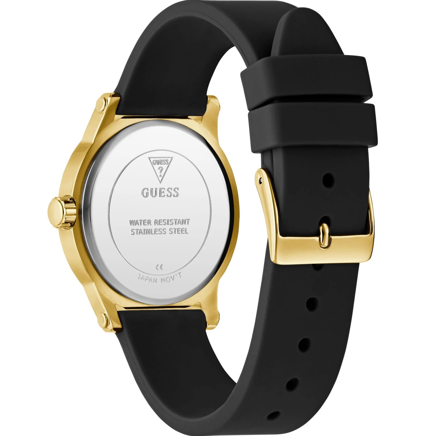Đồng hồ nữ Guess Ladies Black Gold Tone Analog Watch 5
